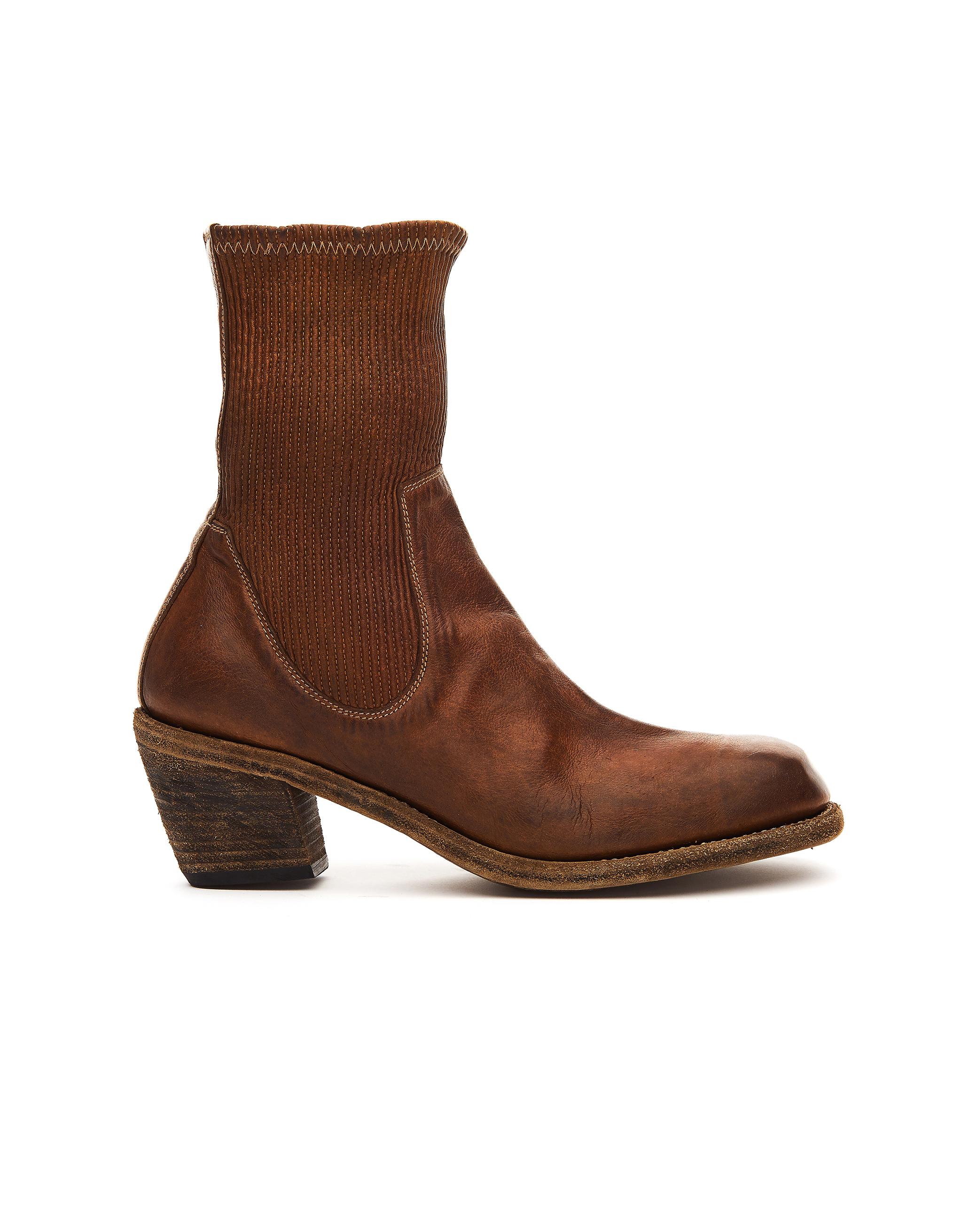 Guidi Brown Kangaroo Leather Ankle Boots Lyst