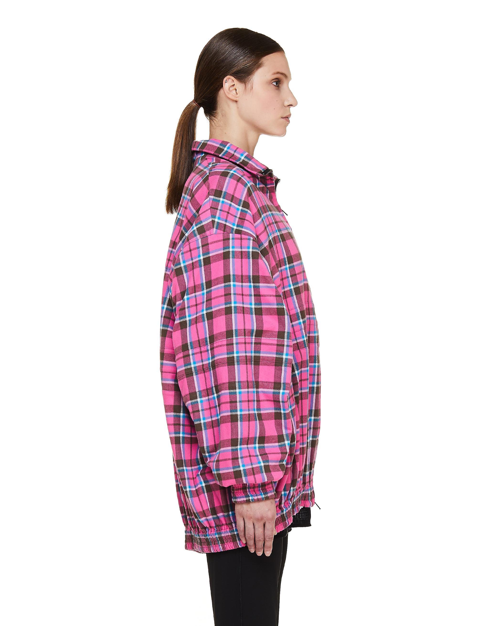 pink flannel jacket