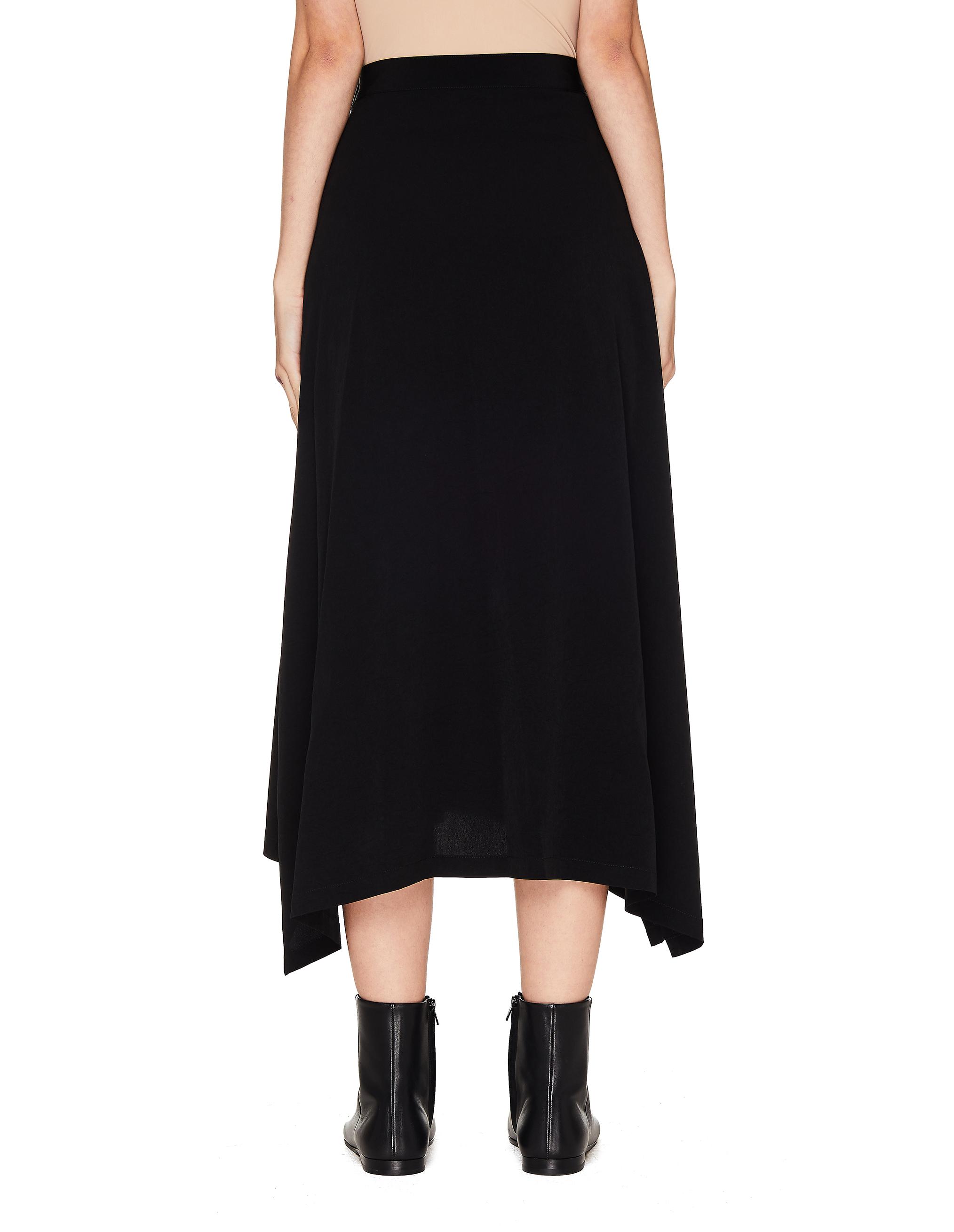 Y's Yohji Yamamoto Synthetic Black Skirt With Pocket - Lyst