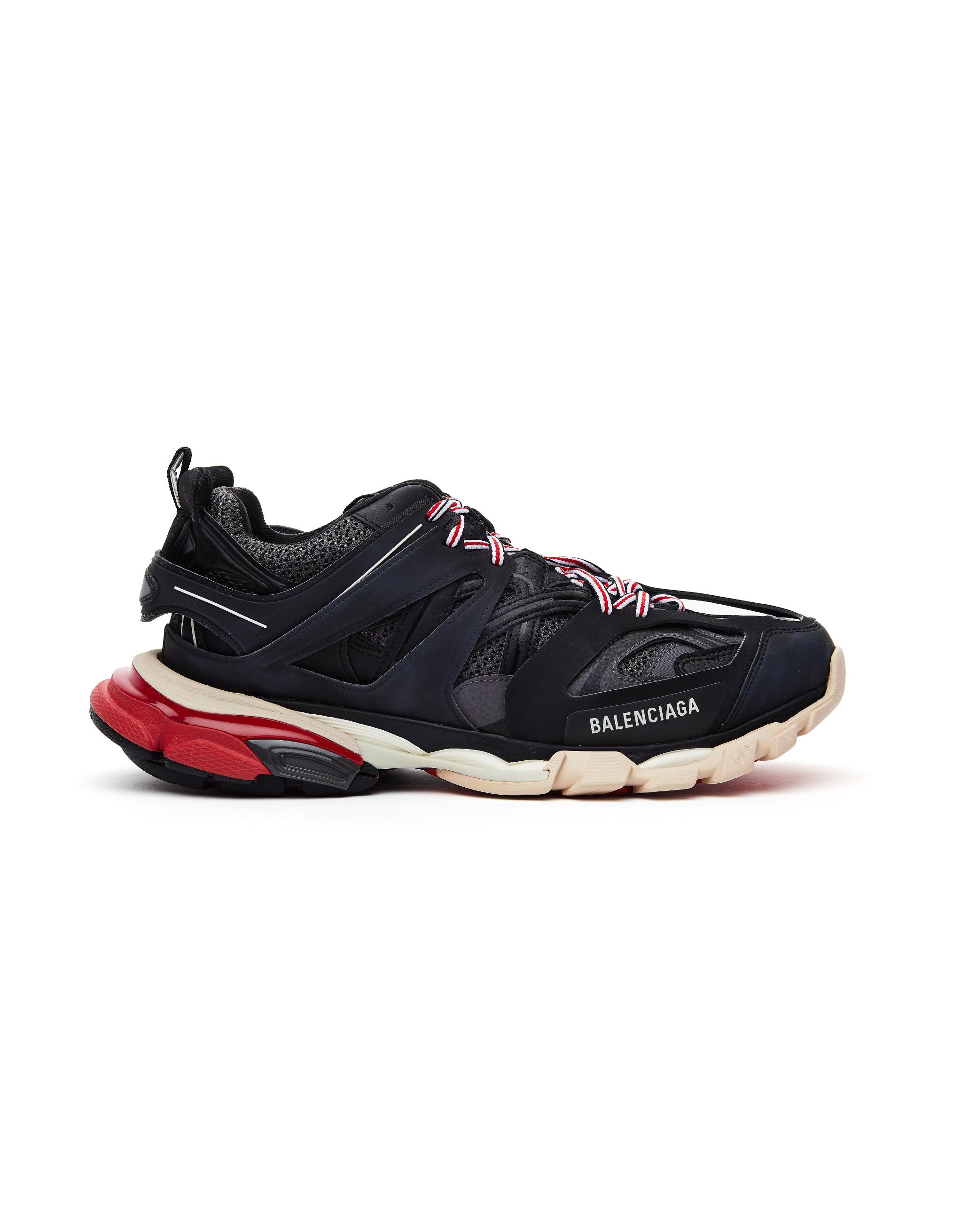 Balenciaga Synthetic Black & Red Track Sneakers - Save 42% - Lyst