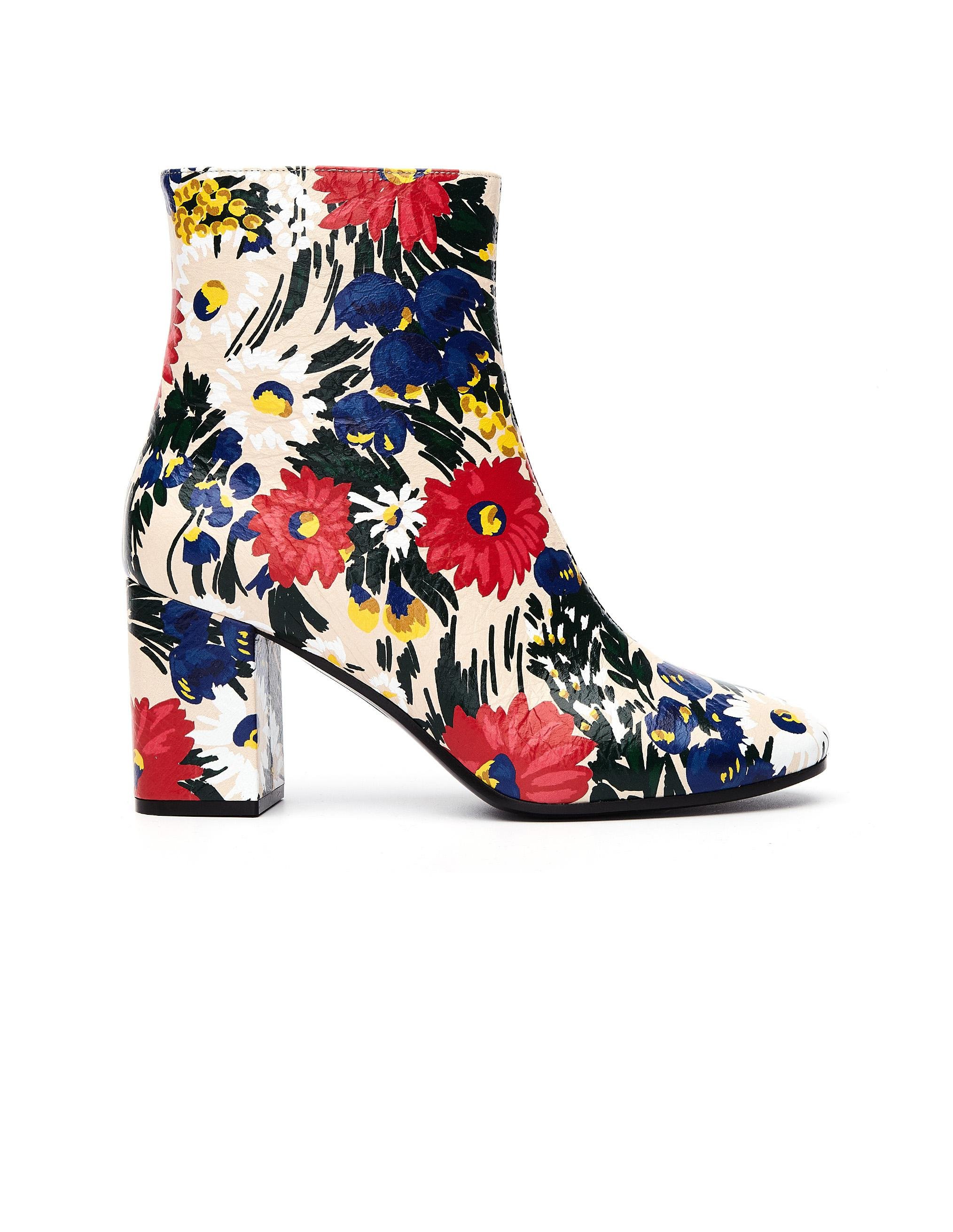 balenciaga floral boots