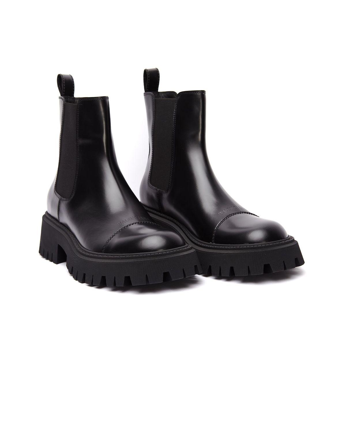 Balenciaga Leather Black Chelsea Boots for Men - Lyst
