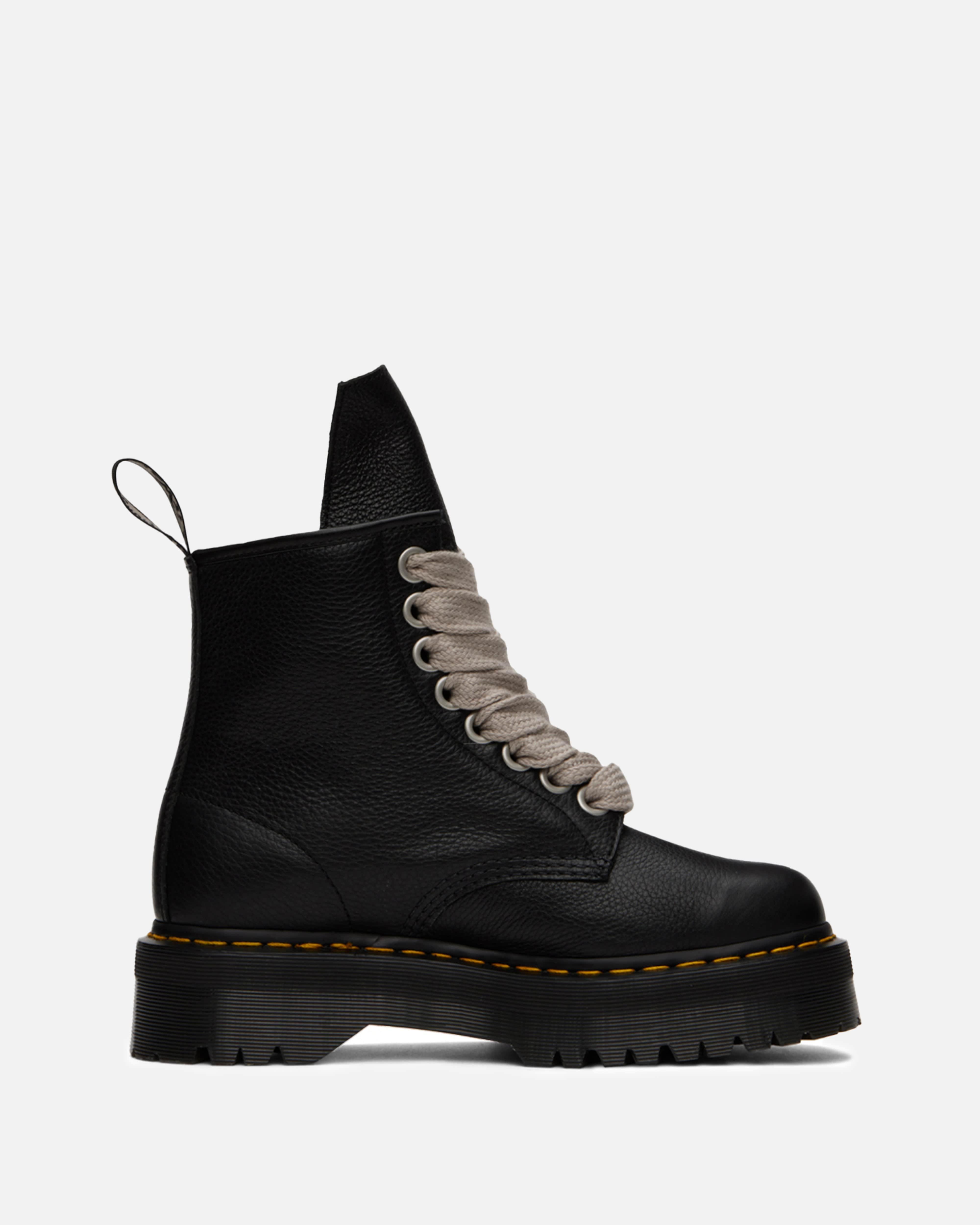 Rick Owens Dr. Martens 1460 Leather Platform Boots in Black for Men | Lyst