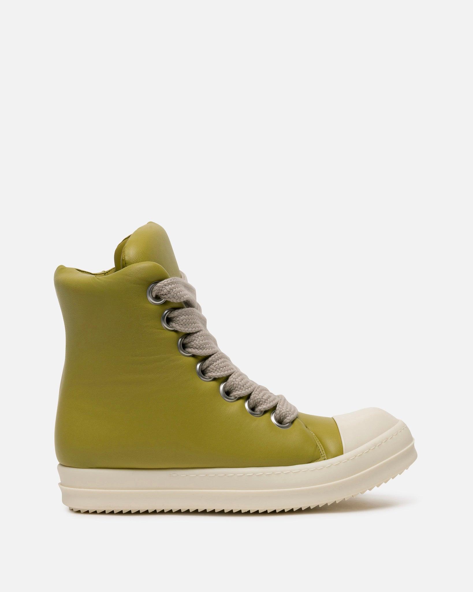 Rick Owens Jumbo Lace Padded Ramones in Green for Men | Lyst