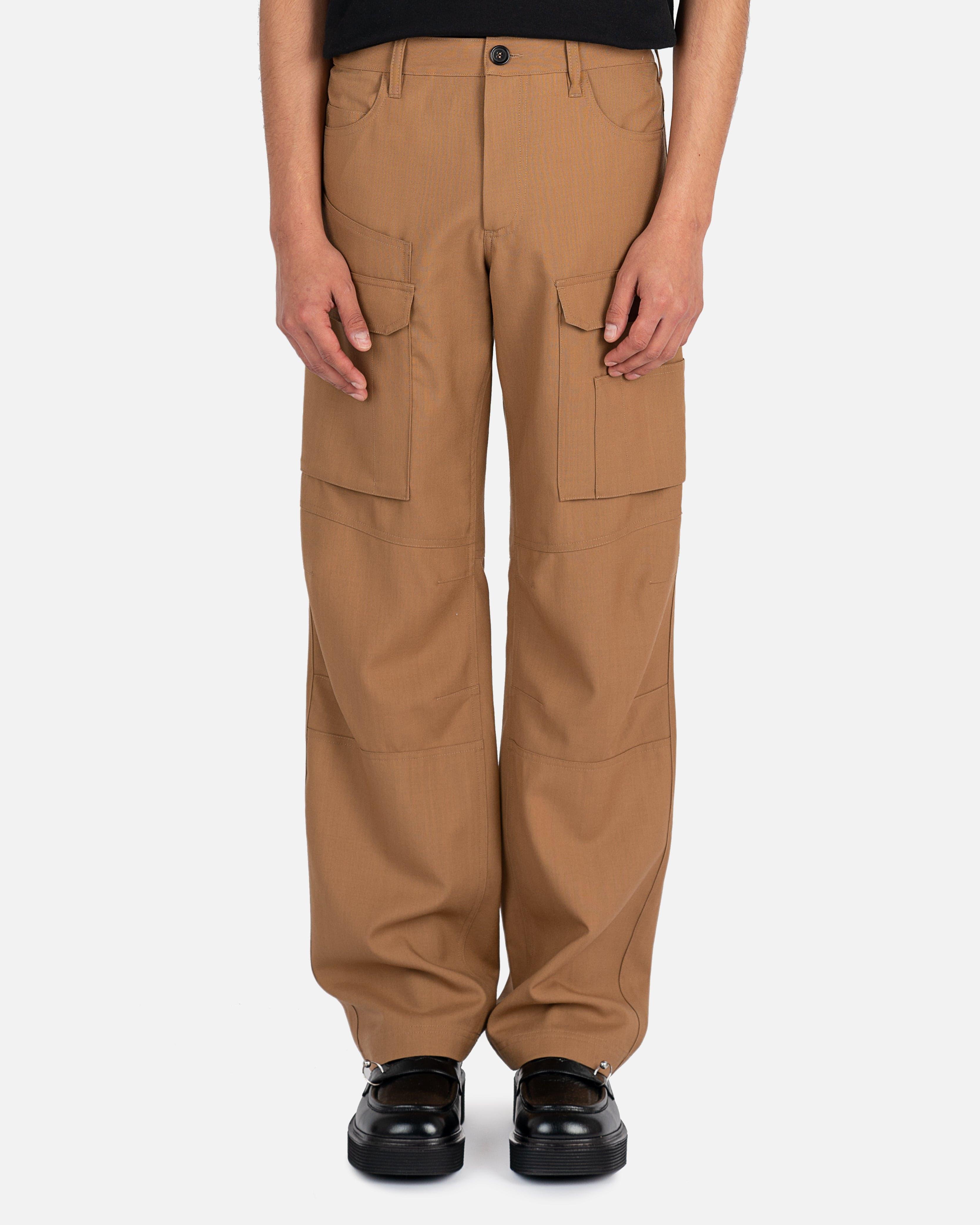 Marni Tropical Wool Cargo Pants in Natural for Men | Lyst