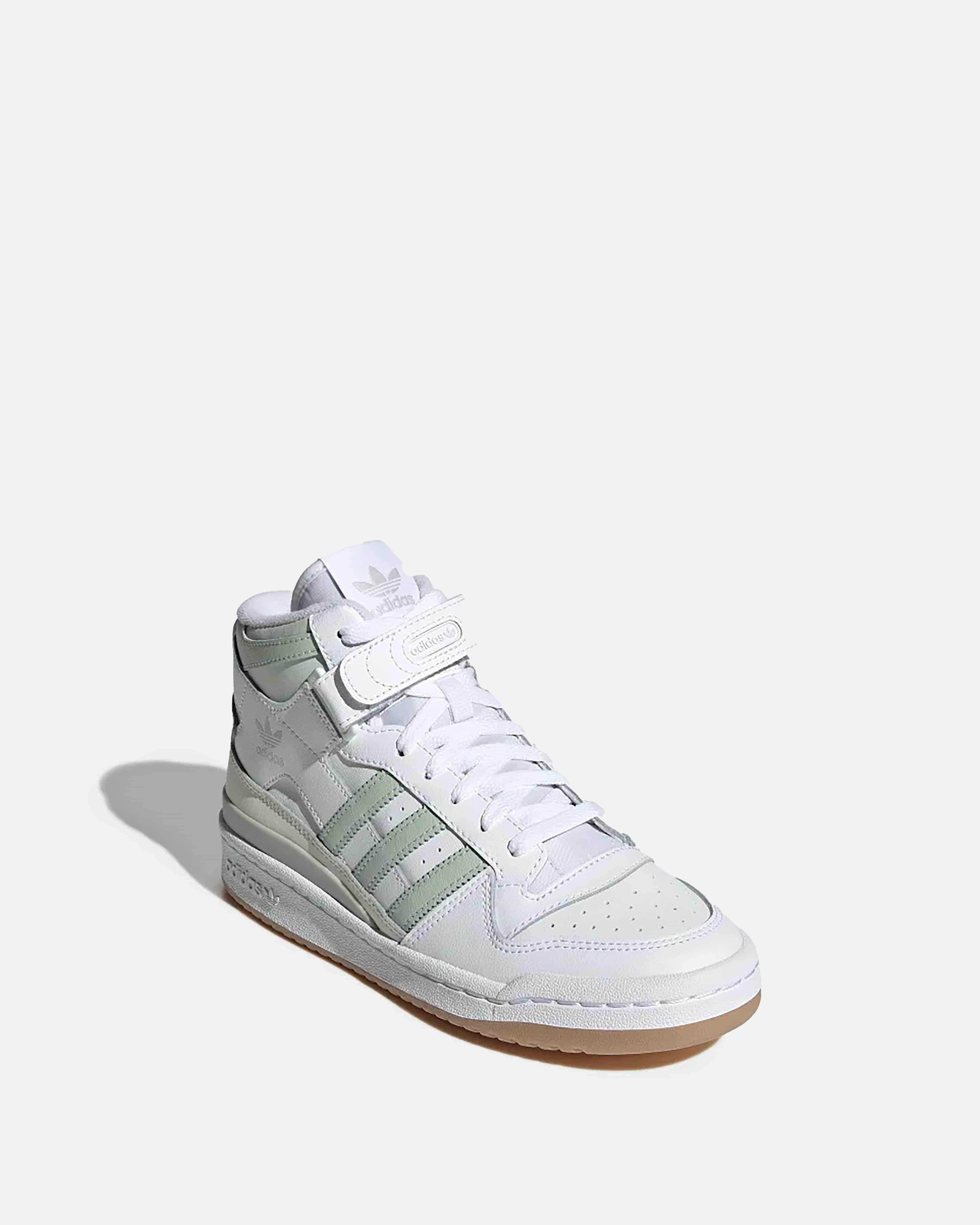 adidas Forum Mid 'linen Green' in White | Lyst