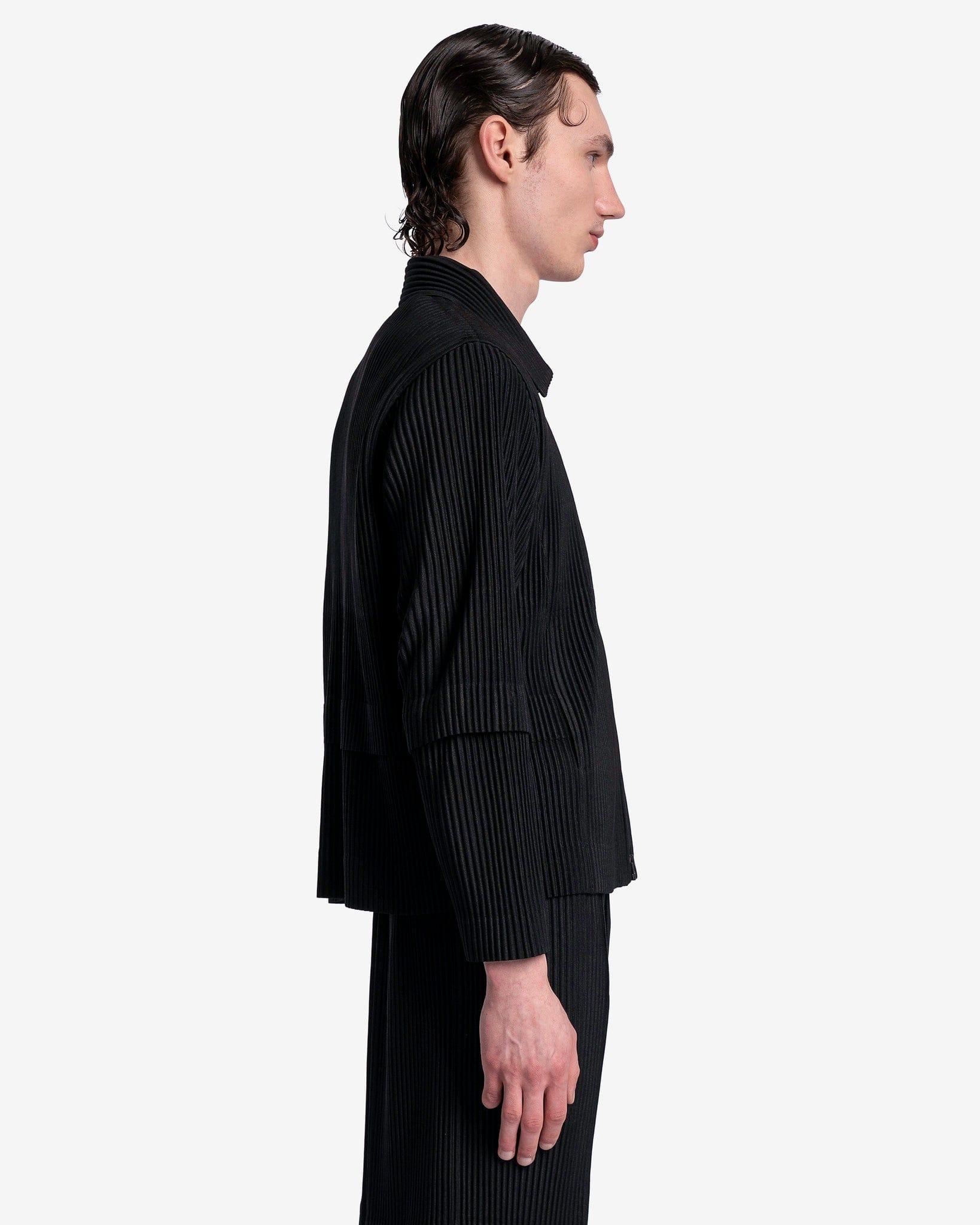 Homme Plissé Issey Miyake Cargo Jacket in Black for Men | Lyst