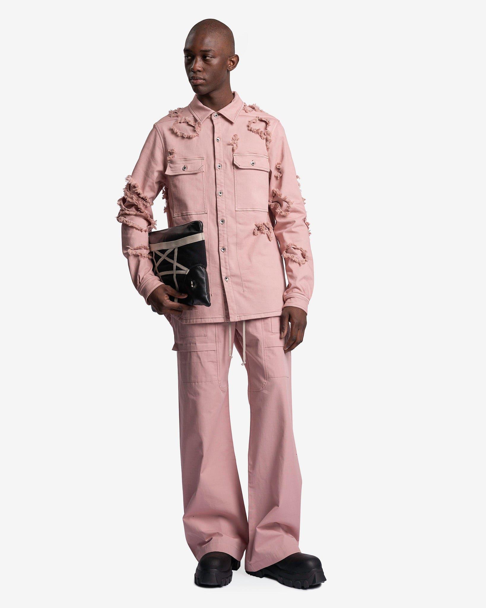 Rick Owens DRKSHDW Denim Outershirt in Pink for Men | Lyst