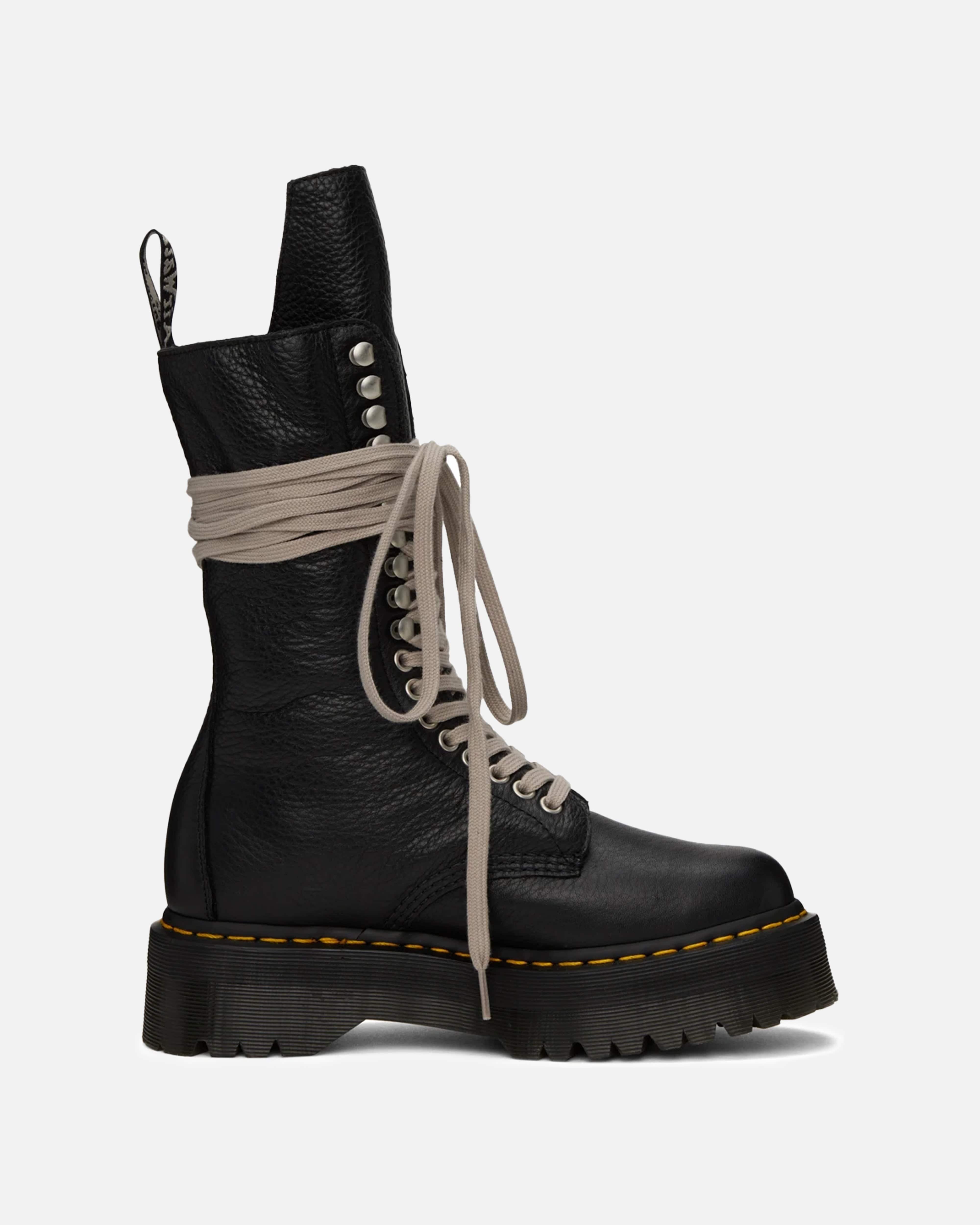 Rick Owens DRKSHDW Dr.martens 1918 Leather Lace Up Platform Boots in ...