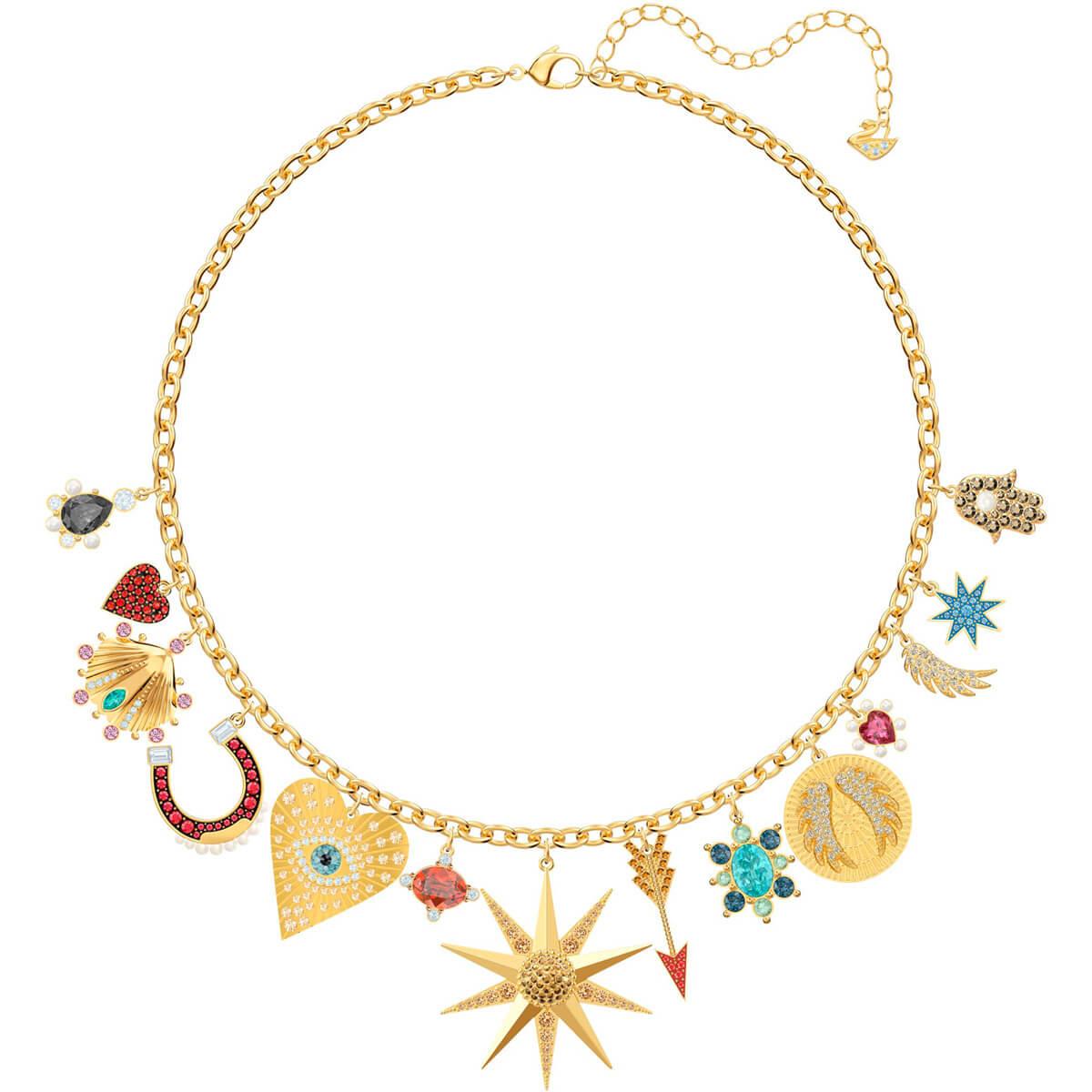 Lyst Swarovski Lucky Goddess Charms Necklace in Metallic