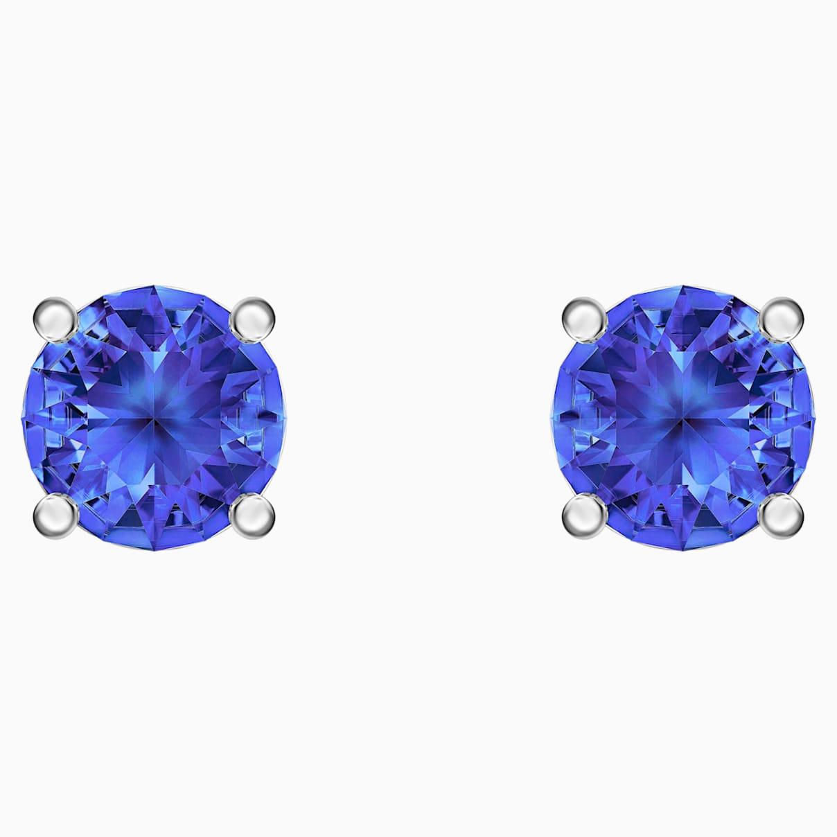 Swarovski Attract Stud Pierced Earrings in Blue Lyst
