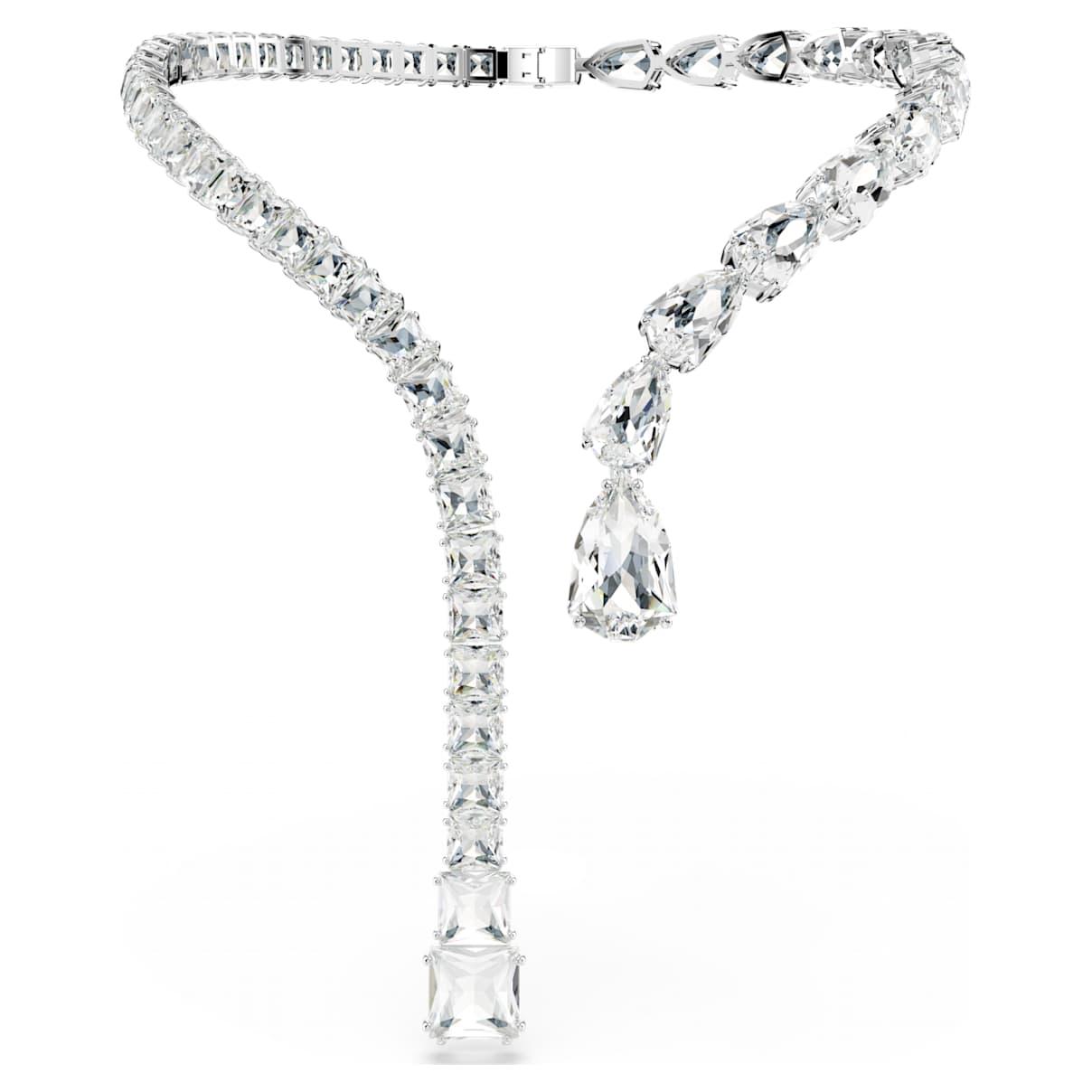 Swarovski Matrix Open Necklace In Metallic Lyst Swarovski matrix open necklace in metallic lyst