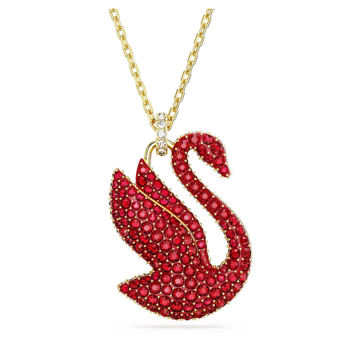 Swarovski Iconic Swan Pendant in Red | Lyst UK