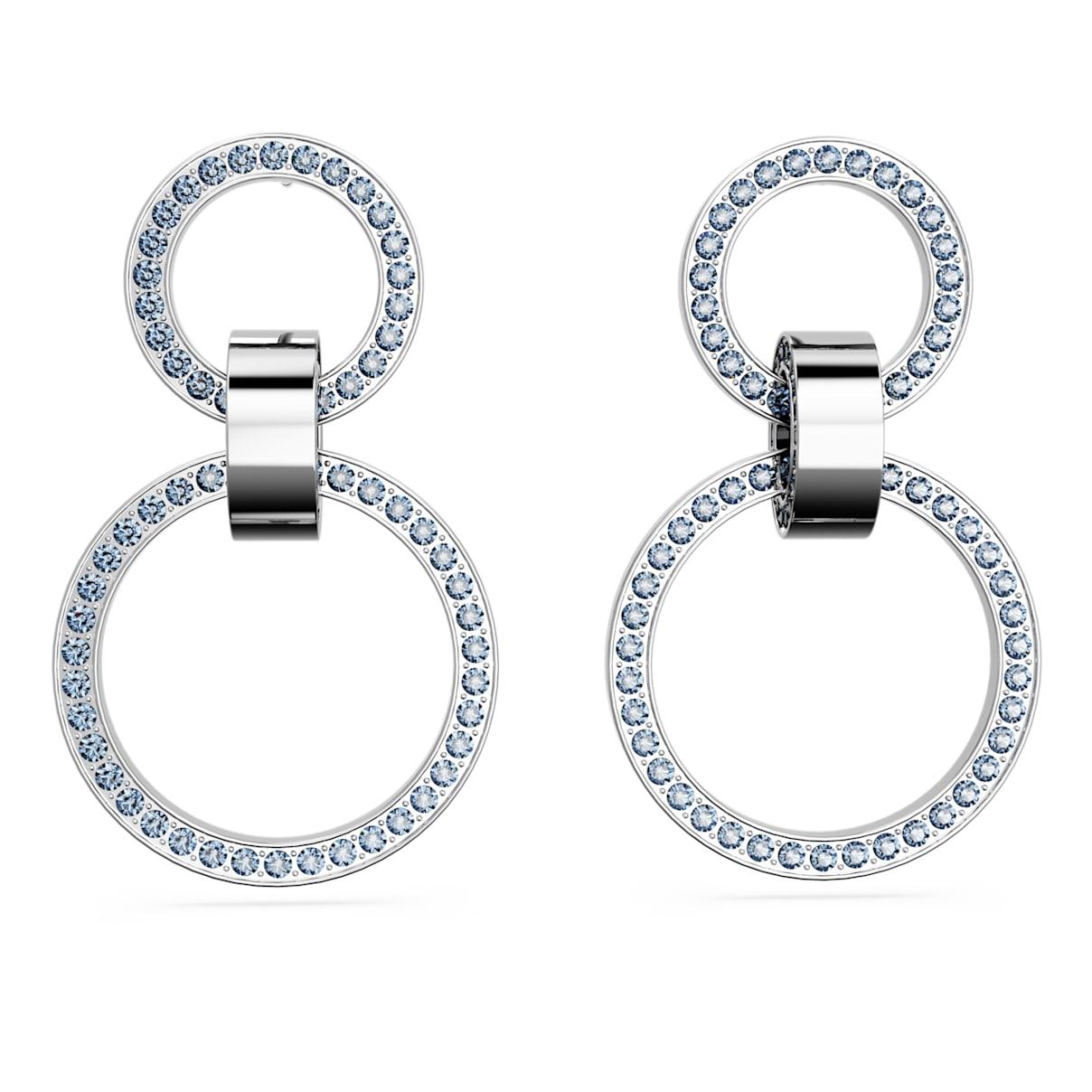 Swarovski Hollow Hoop Earrings in Metallic | Lyst