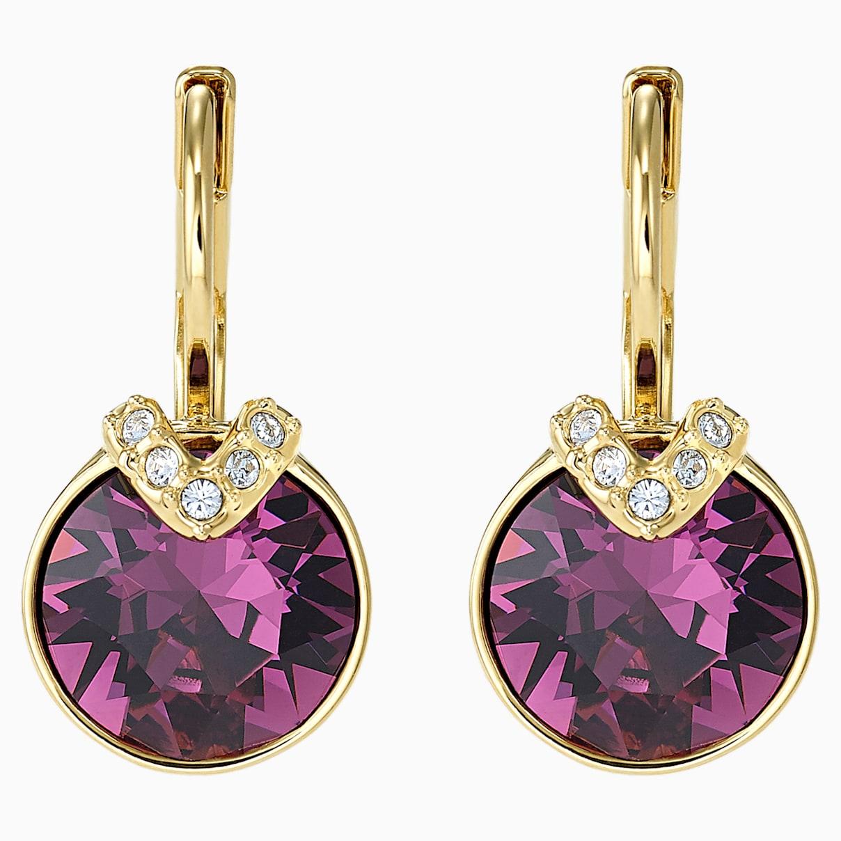 Swarovski Bella V Pierced Earrings In Purple Lyst