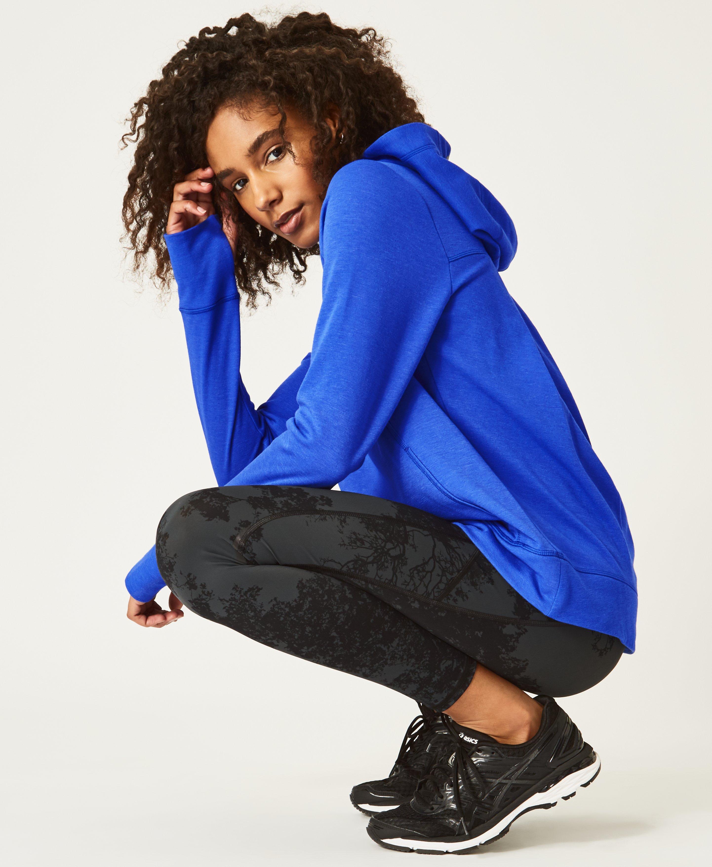 sweaty betty jog on running hoodie