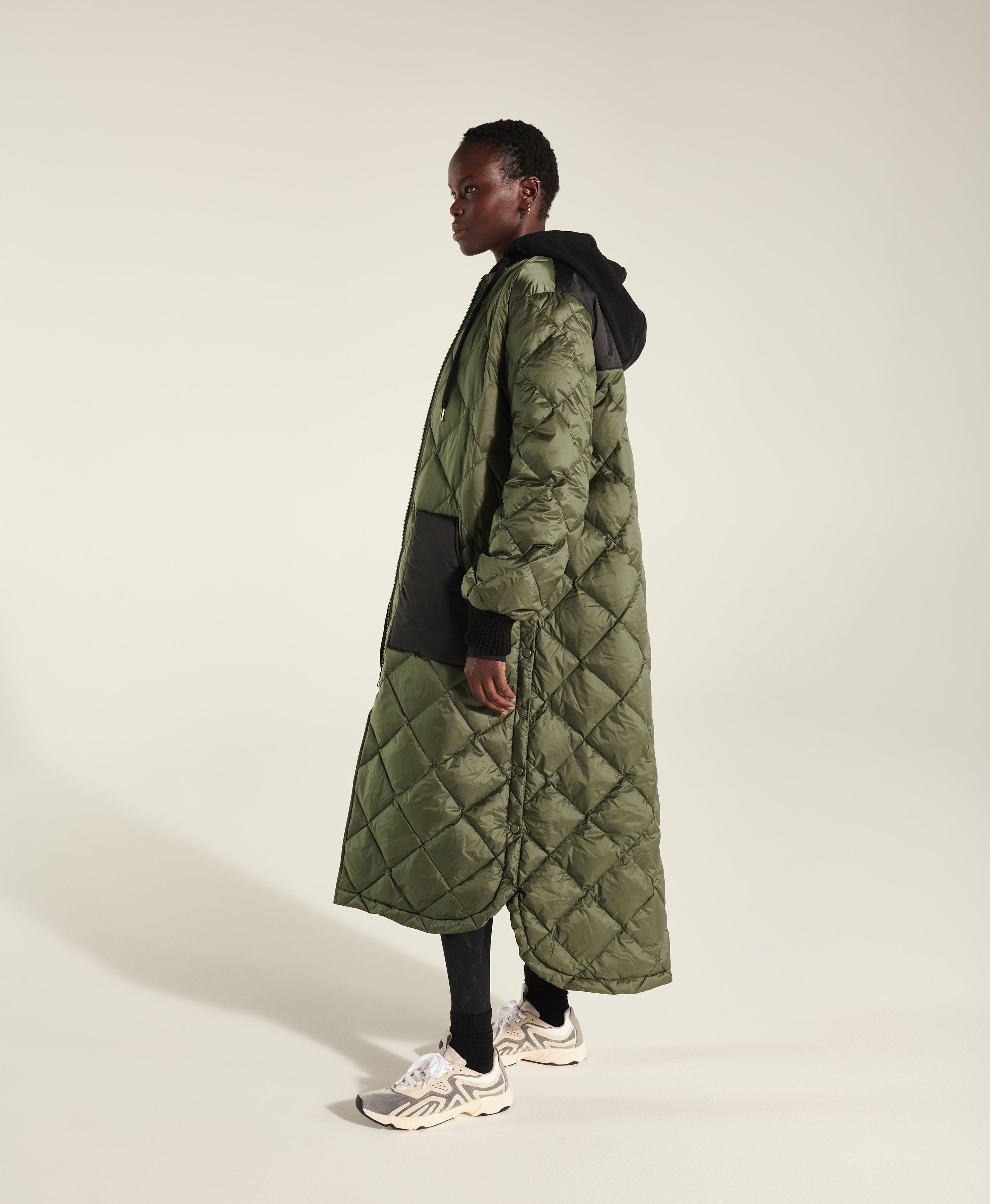 Sweaty Betty Luna Quilted Coat in Green 