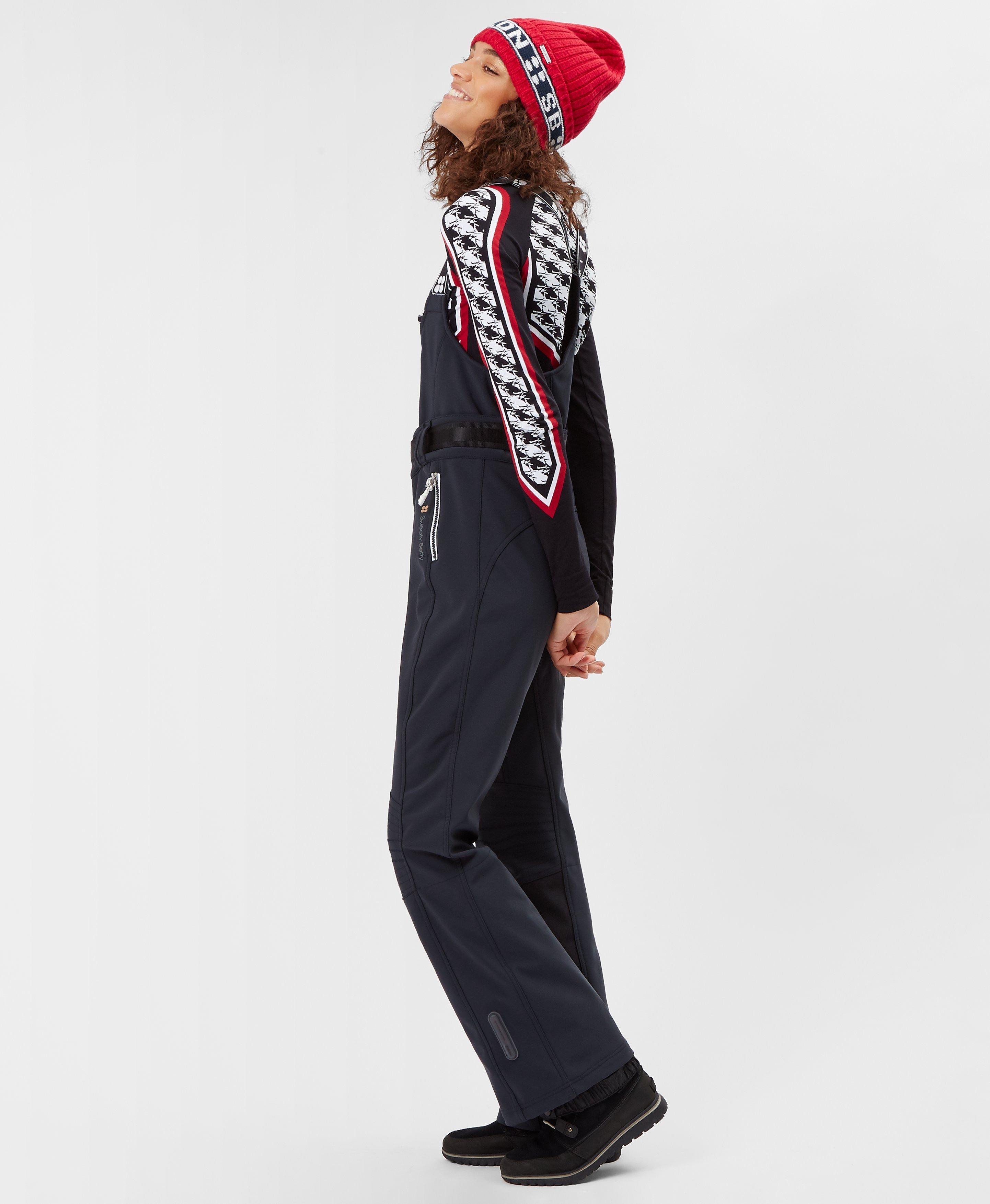 black soft shell ski pants