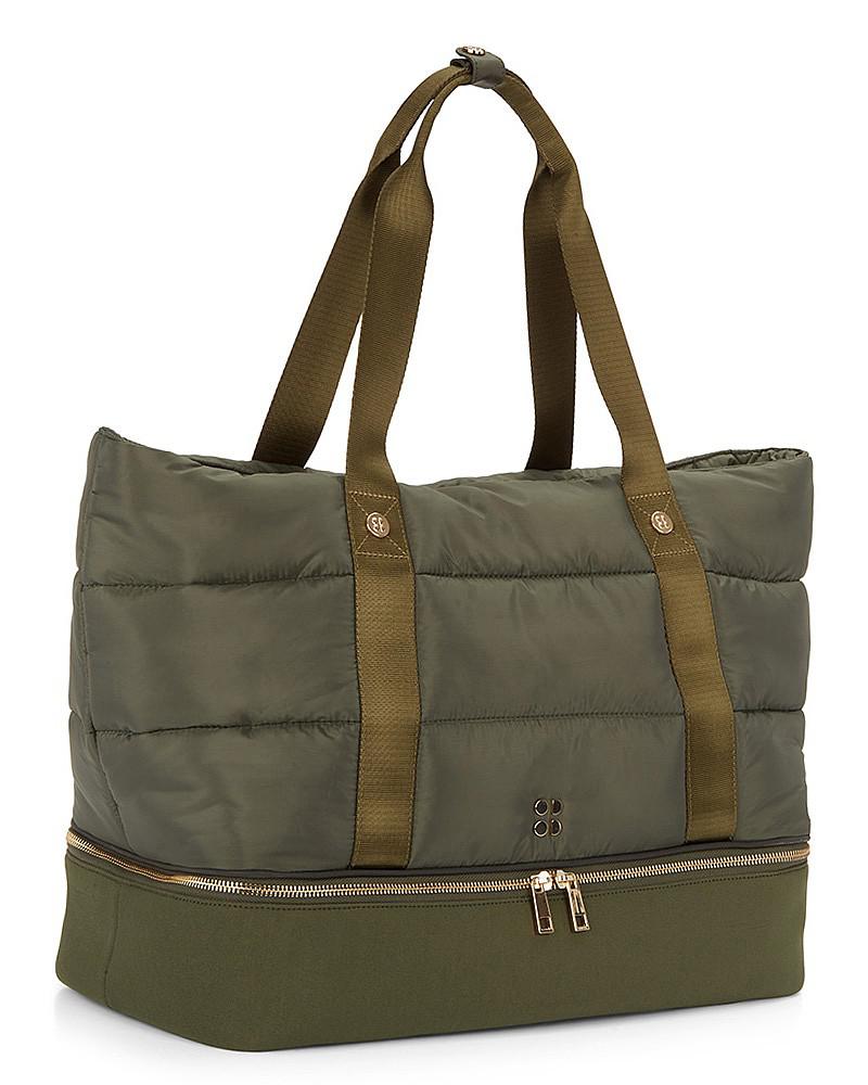 sweaty betty luxe gym bag olive