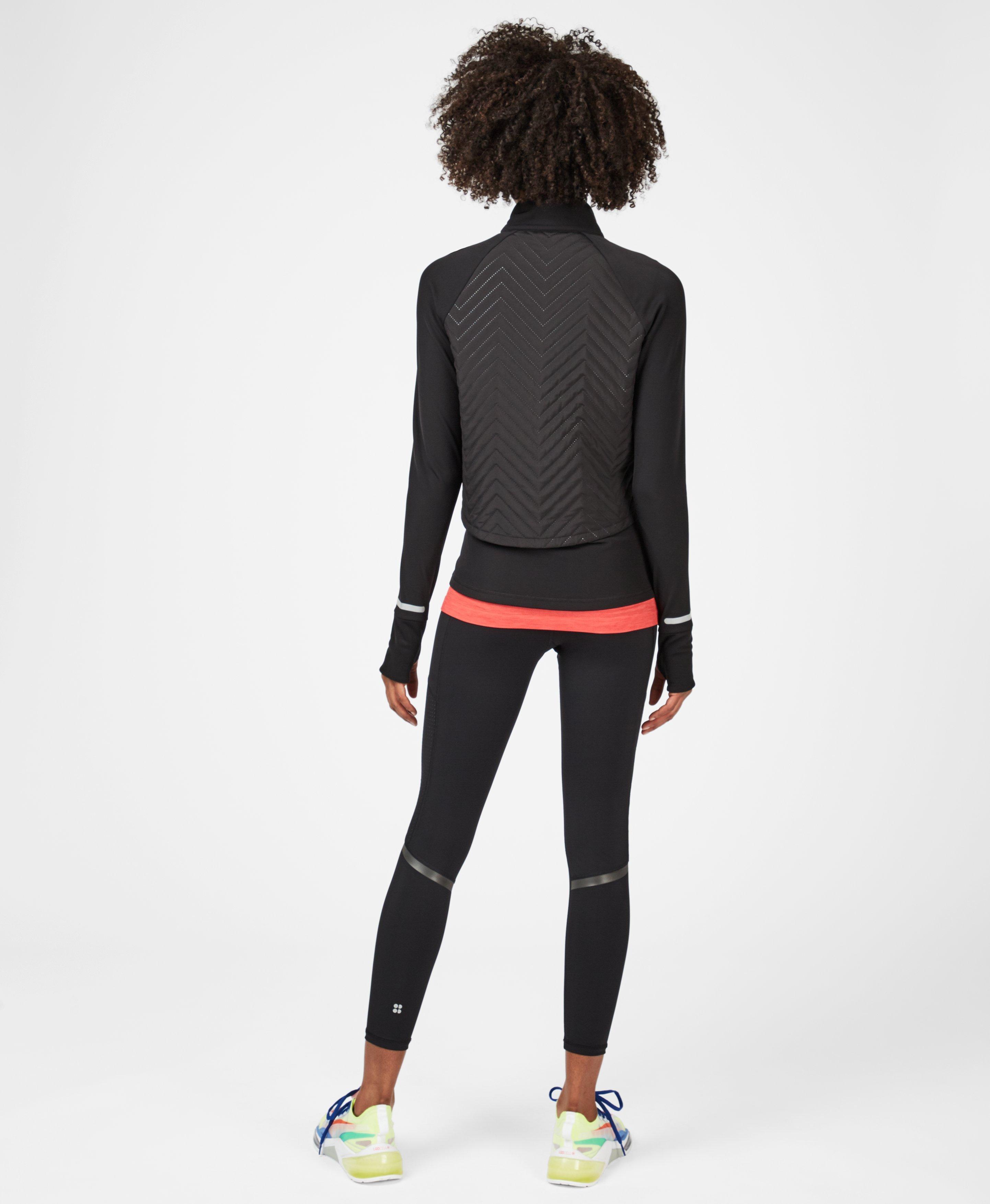 Sweaty Betty Fast Track Thermal Running Jacket in Black Lyst