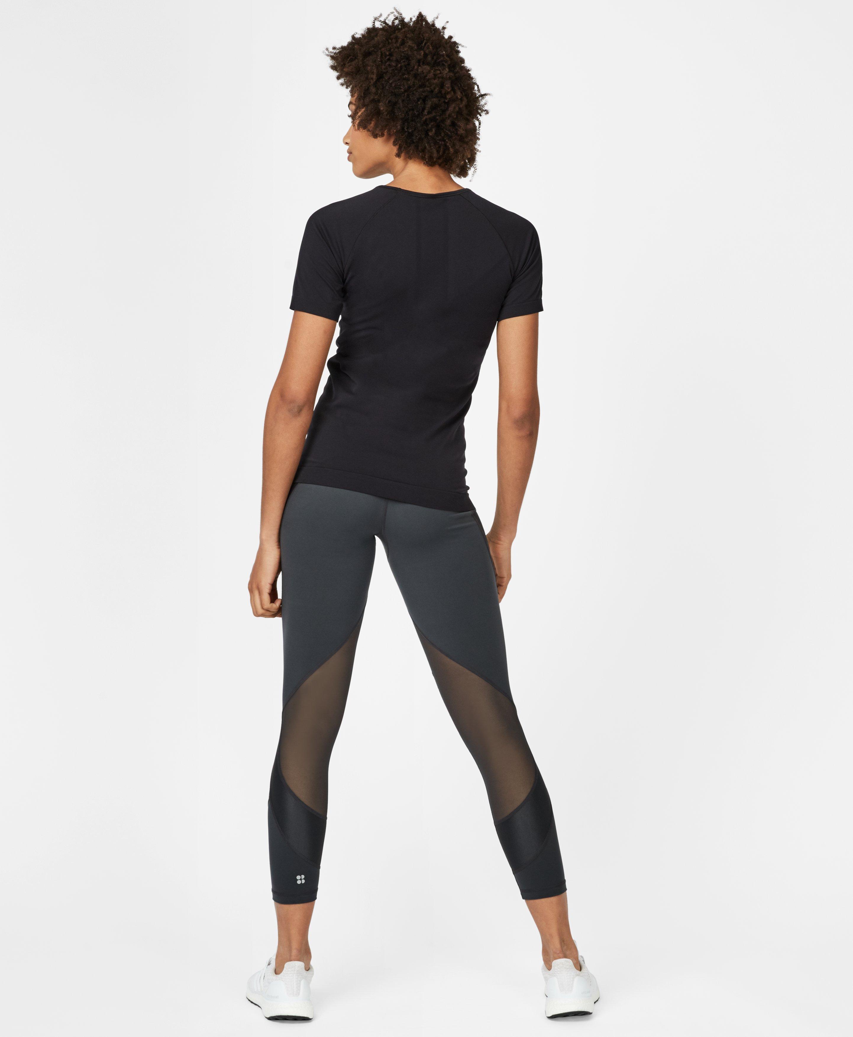Sweaty Betty Athlete Seamless Workout T-shirt in Black - Lyst