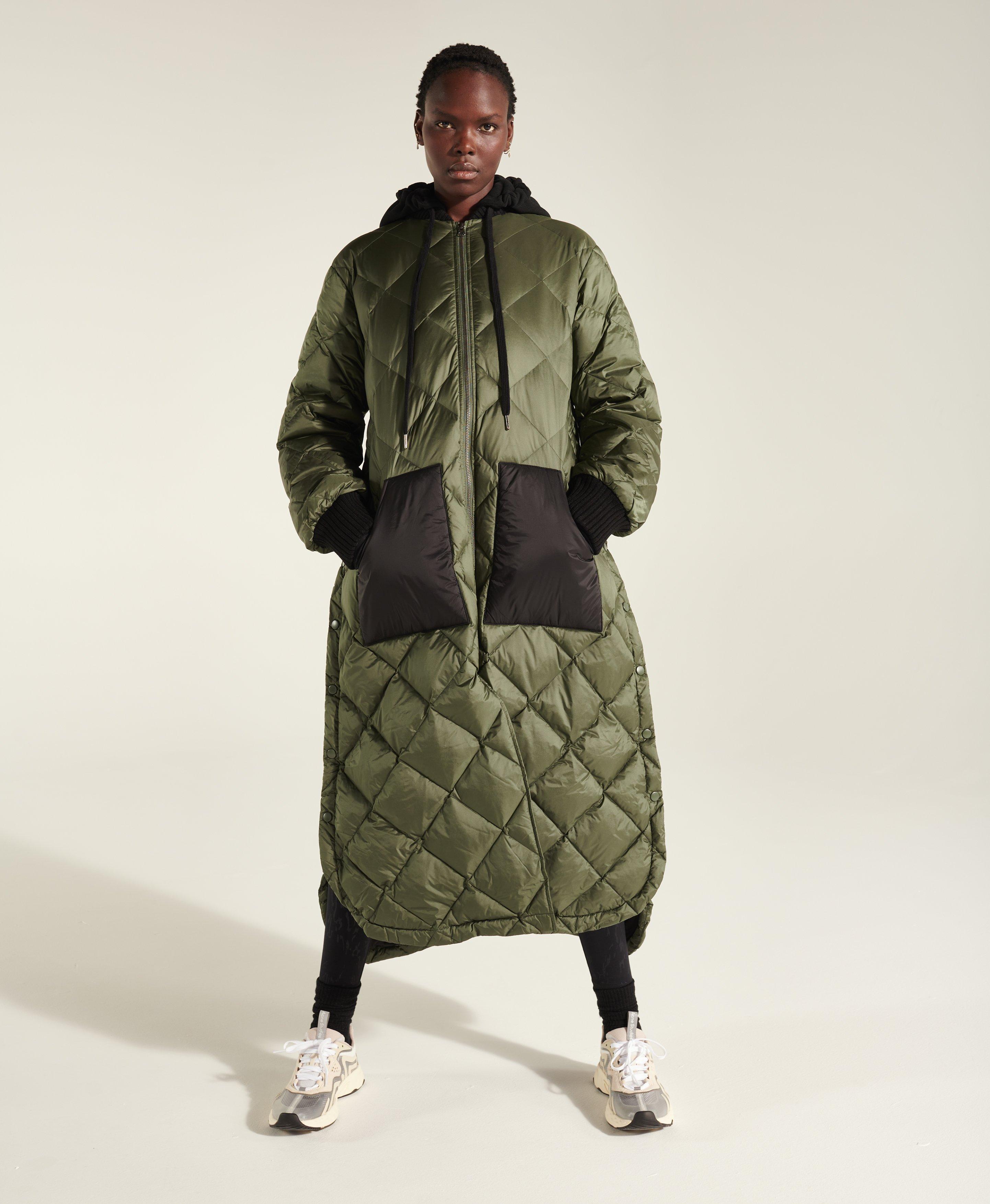 Sweaty Betty Luna Quilted Coat in Green | Lyst
