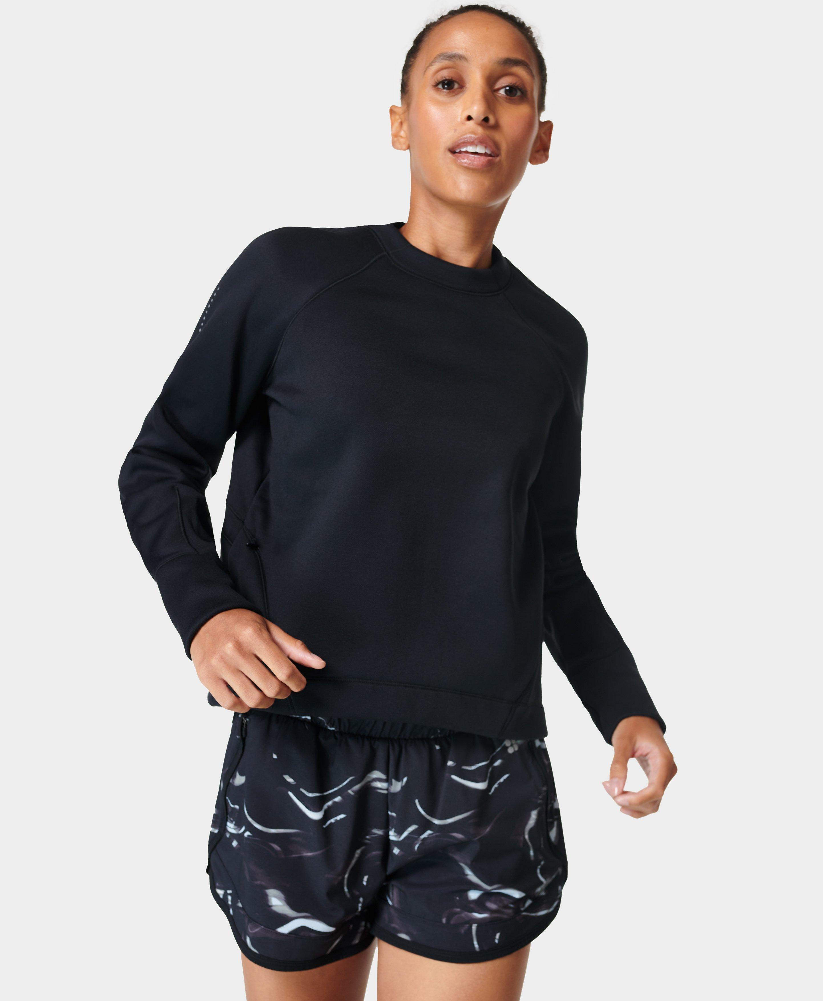 Sweaty Betty Run Crew Neck in Black Lyst