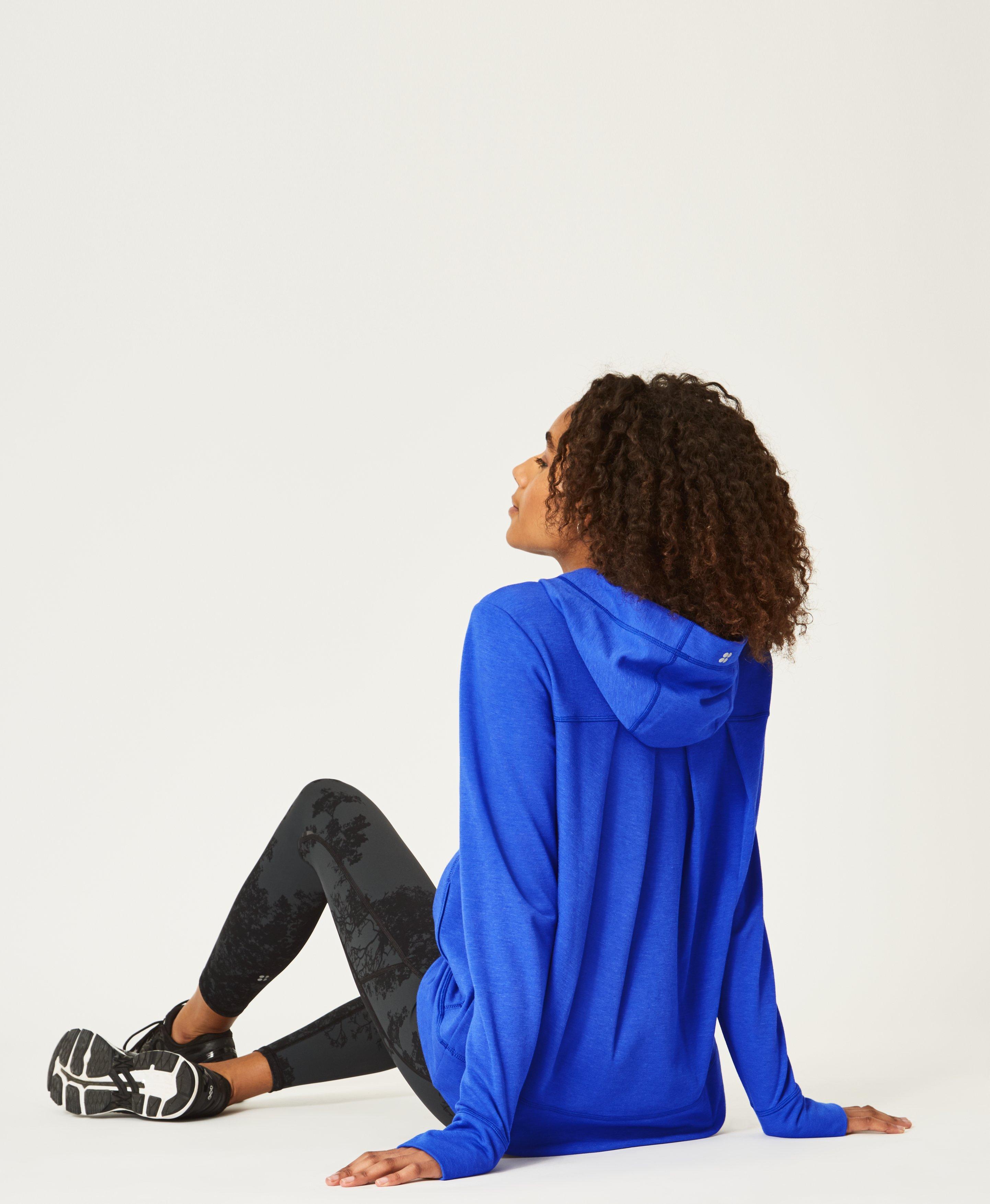 sweaty betty jog on running hoodie