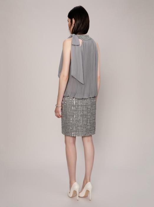 roman silver dress