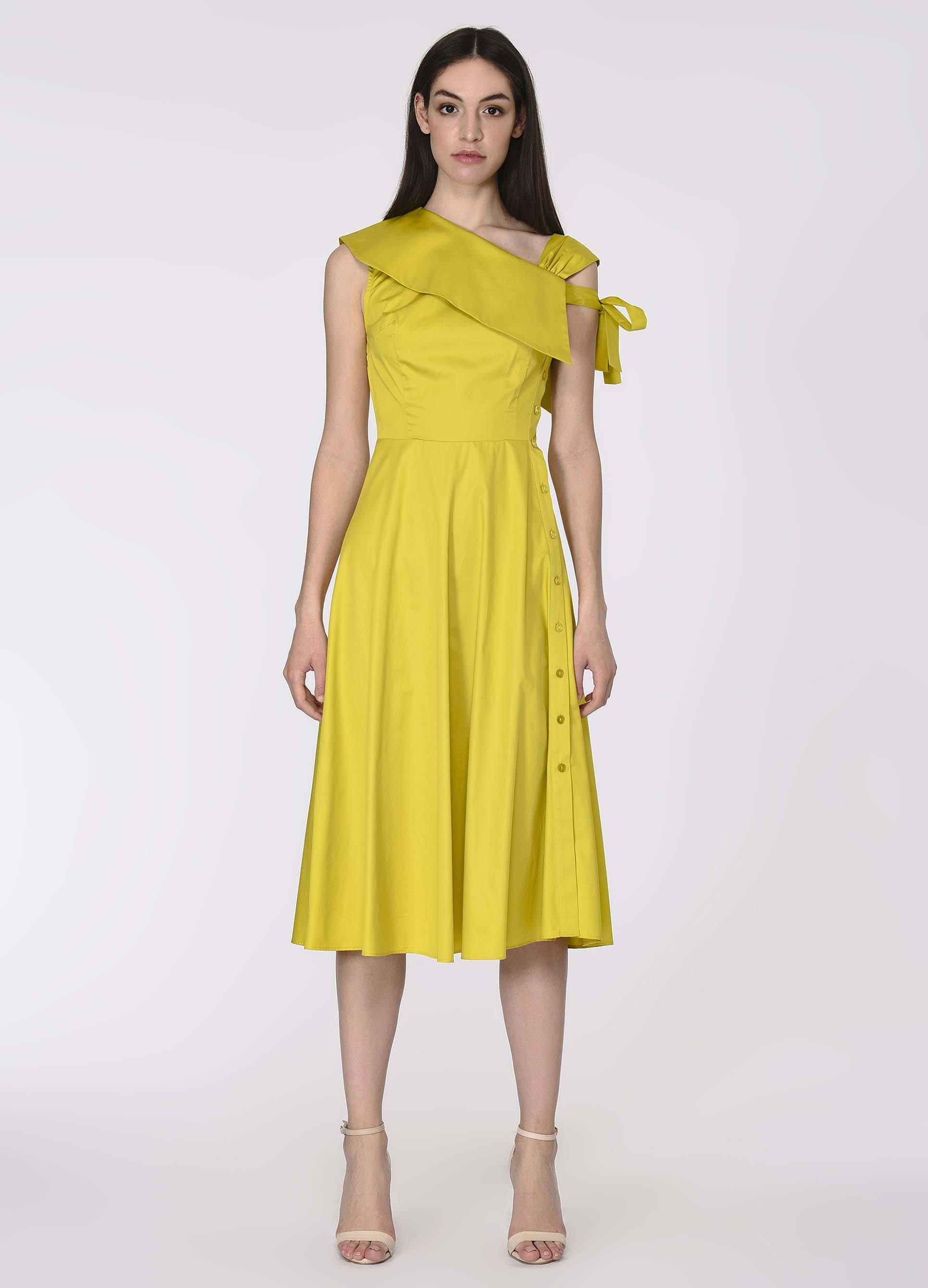 roman yellow dress
