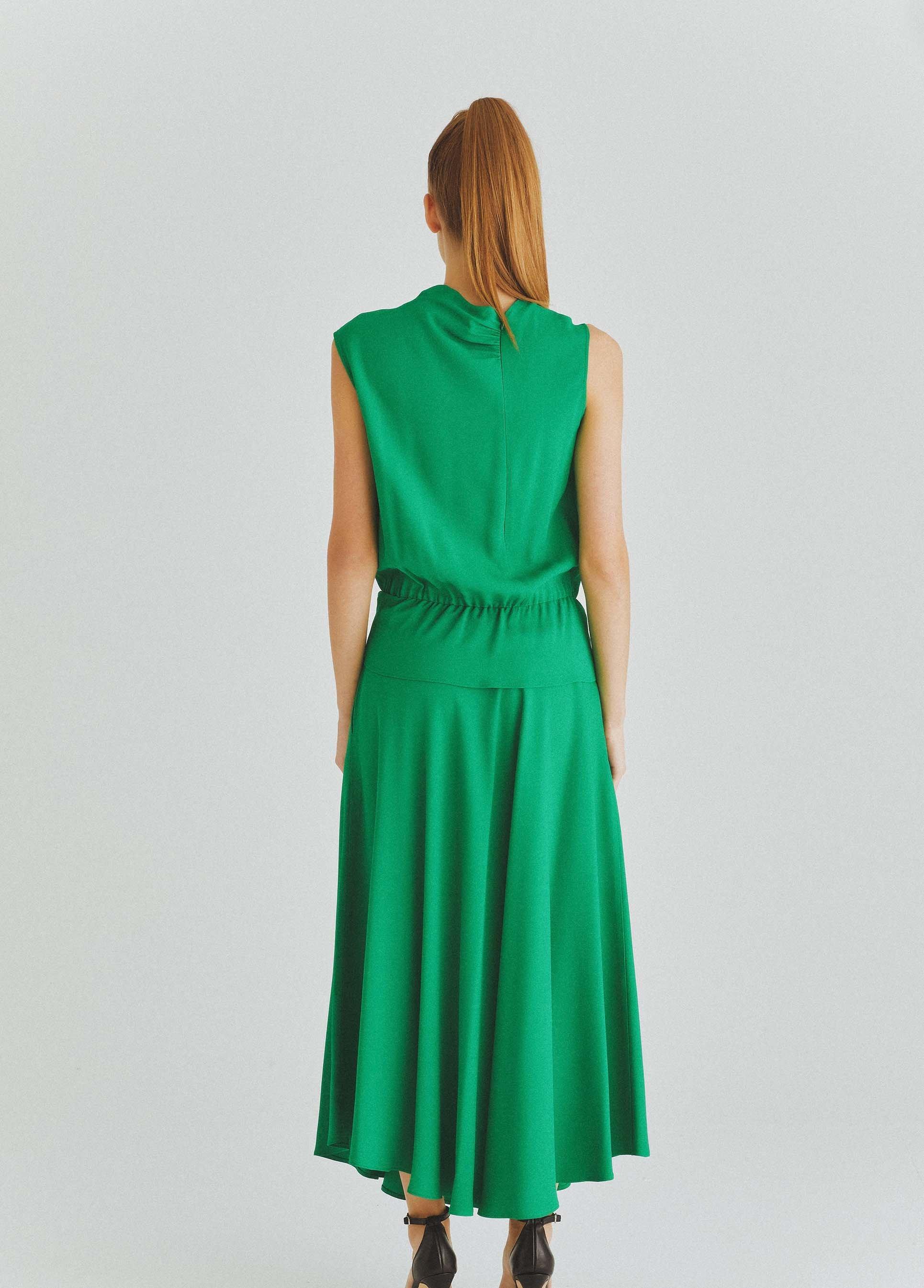 roman green dress