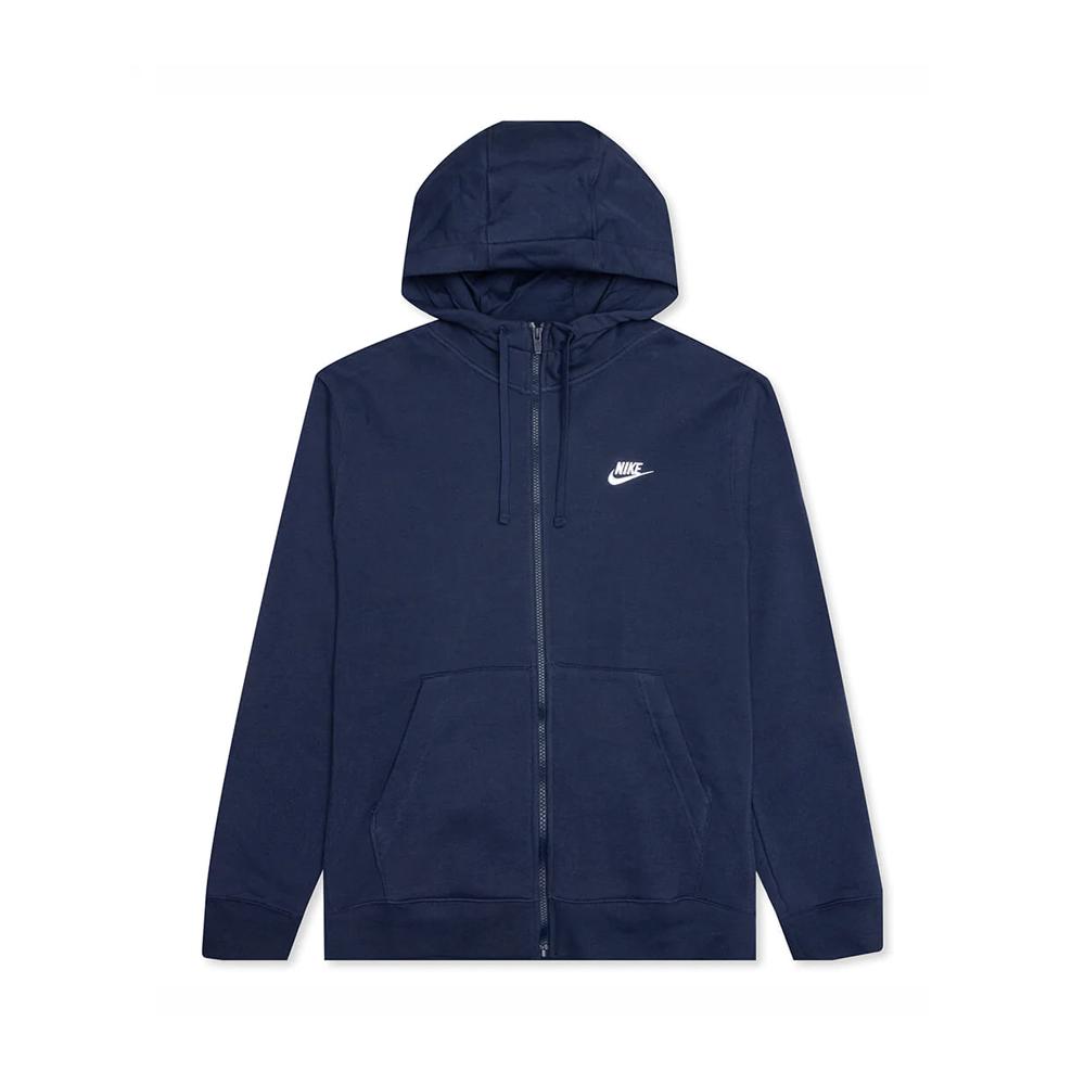 Nike Sportswear Club Fleece Full-zip Hoodie 'navy' in Blue for Men | Lyst