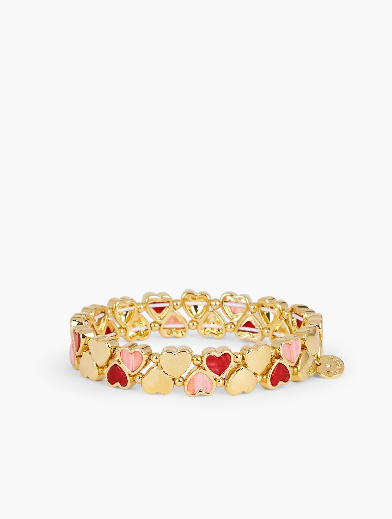 Talbots Heart Stretch Bracelet in White Lyst UK