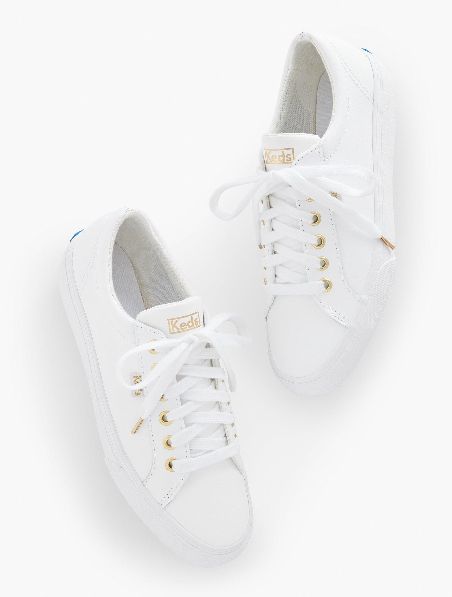Keds ® Jump Kick Leather Sneakers in White | Lyst