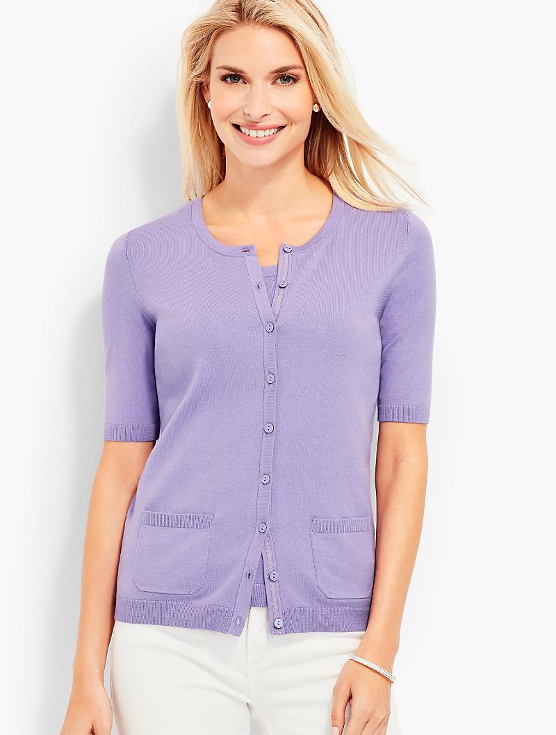 elbow sleeve cardigan