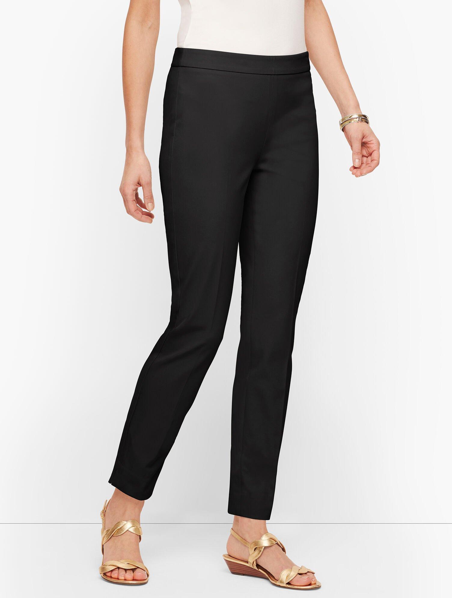 Talbots Cotton Chatham Ankle Pants in Black Lyst