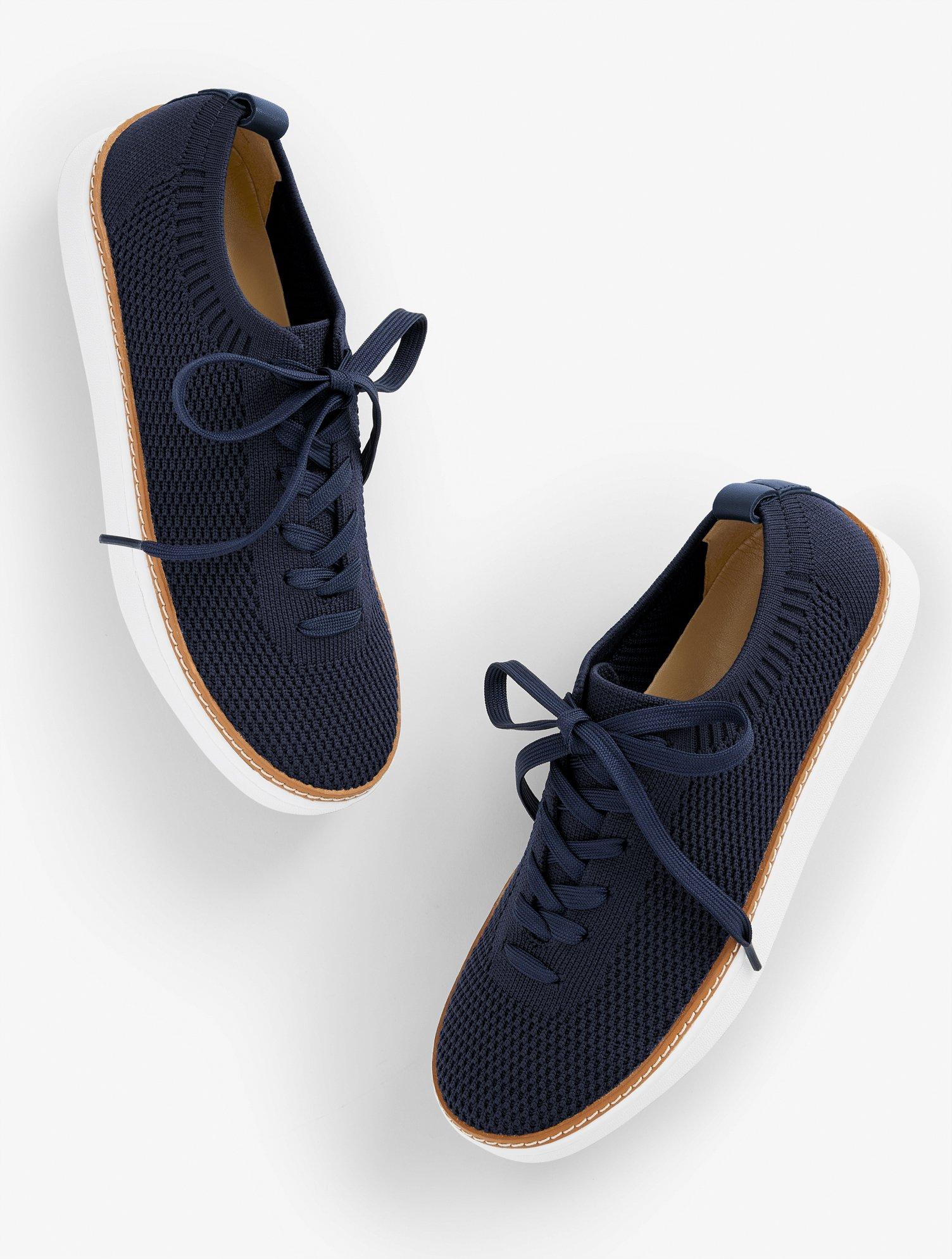 Talbots Brittany Knit Sneakers in Blue | Lyst