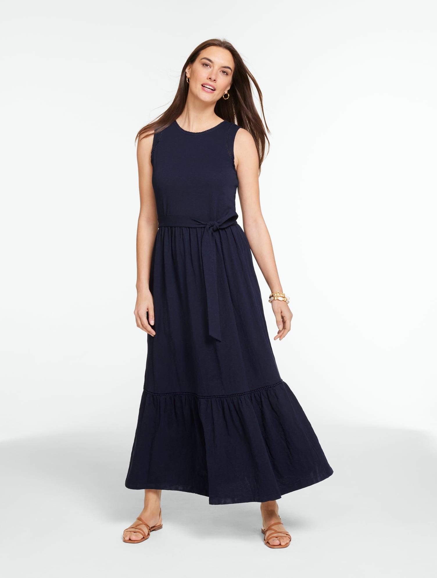 talbots long dresses Cascade Wrap Dress - Floral