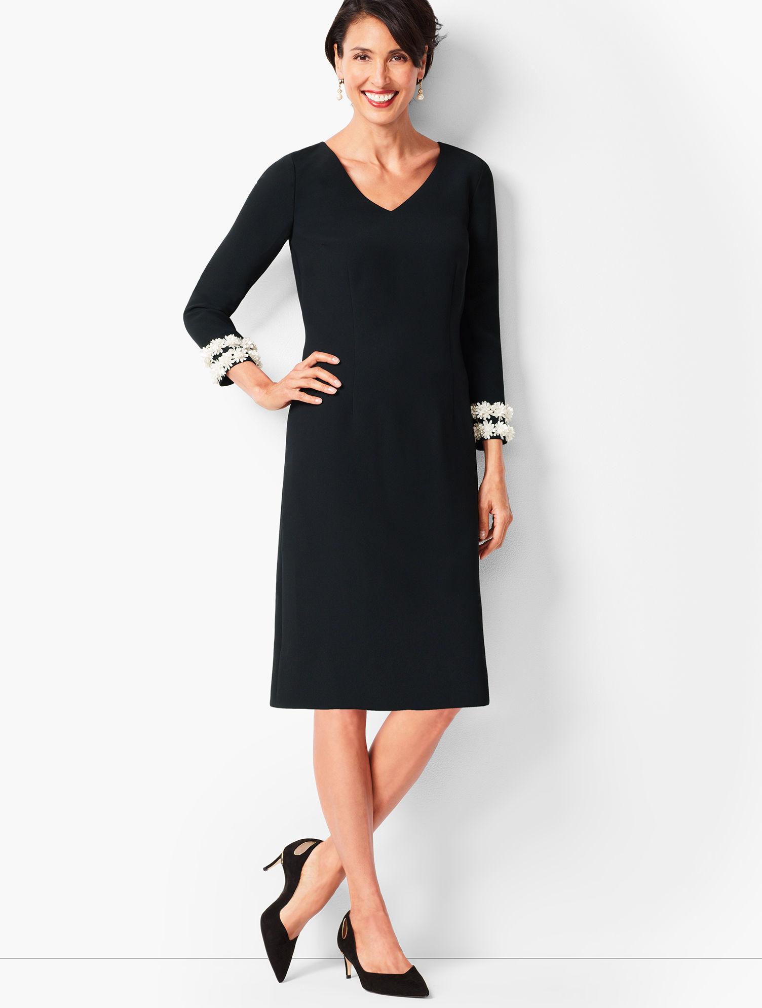 talbots black dress