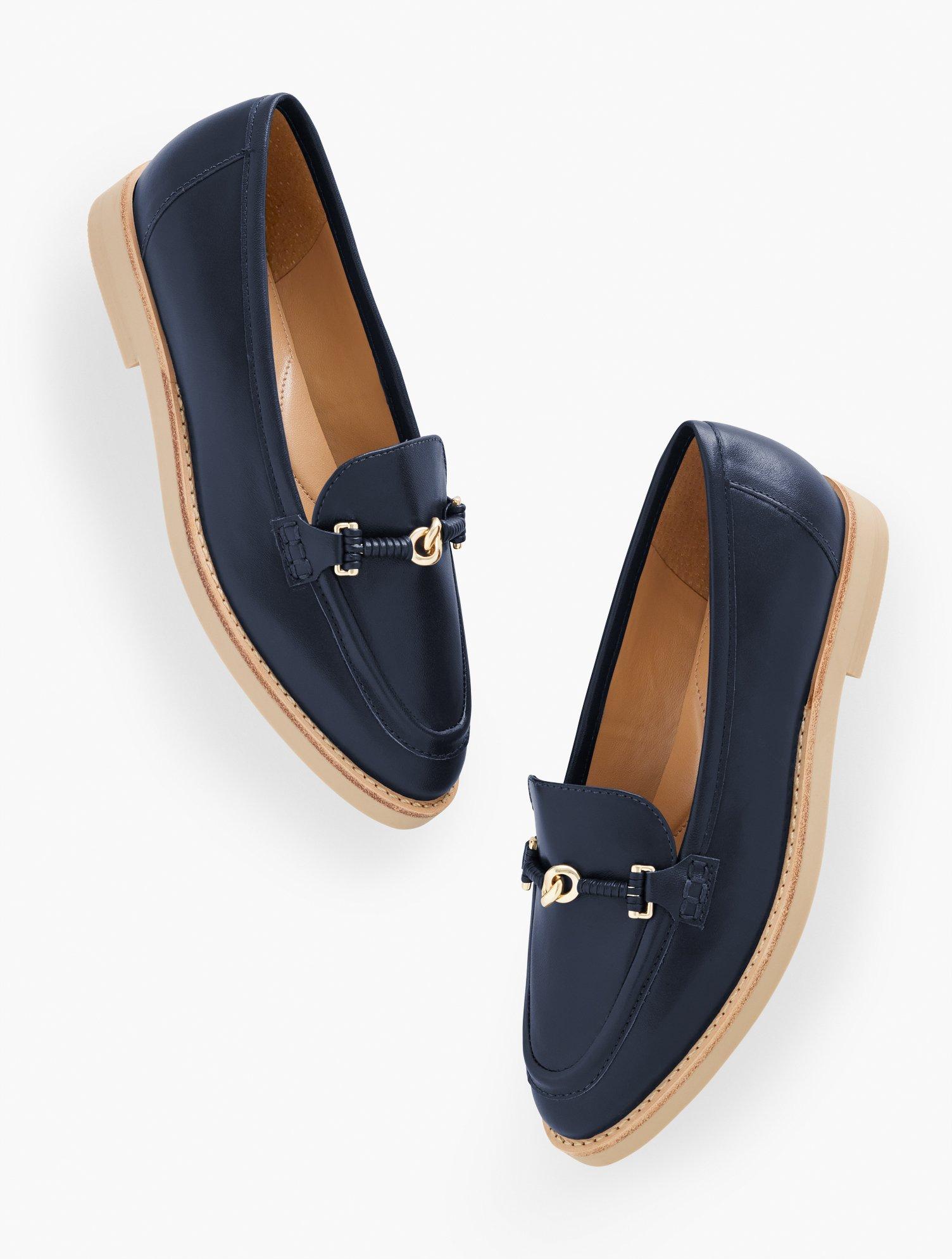 Talbots Leighton Bit Nappa Loafers in Blue Lyst UK
