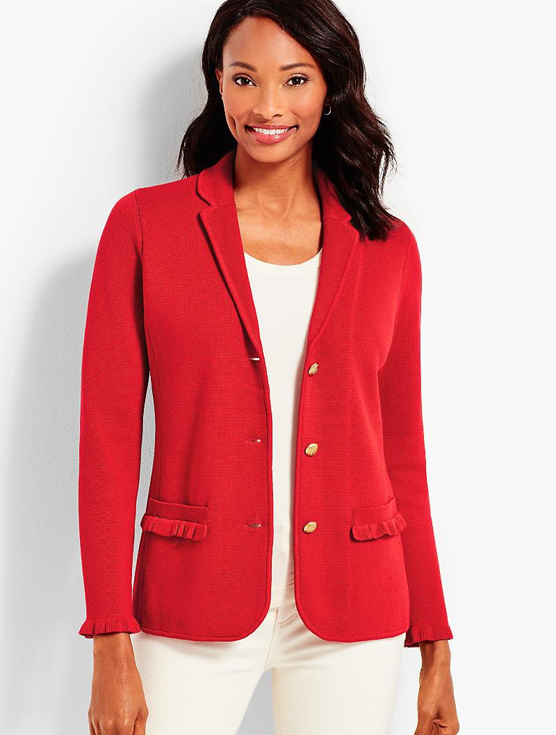talbots sweater coat
