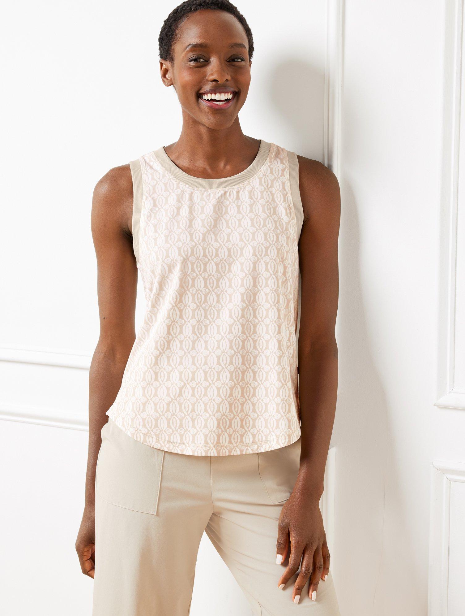 talbots sleeveless tops