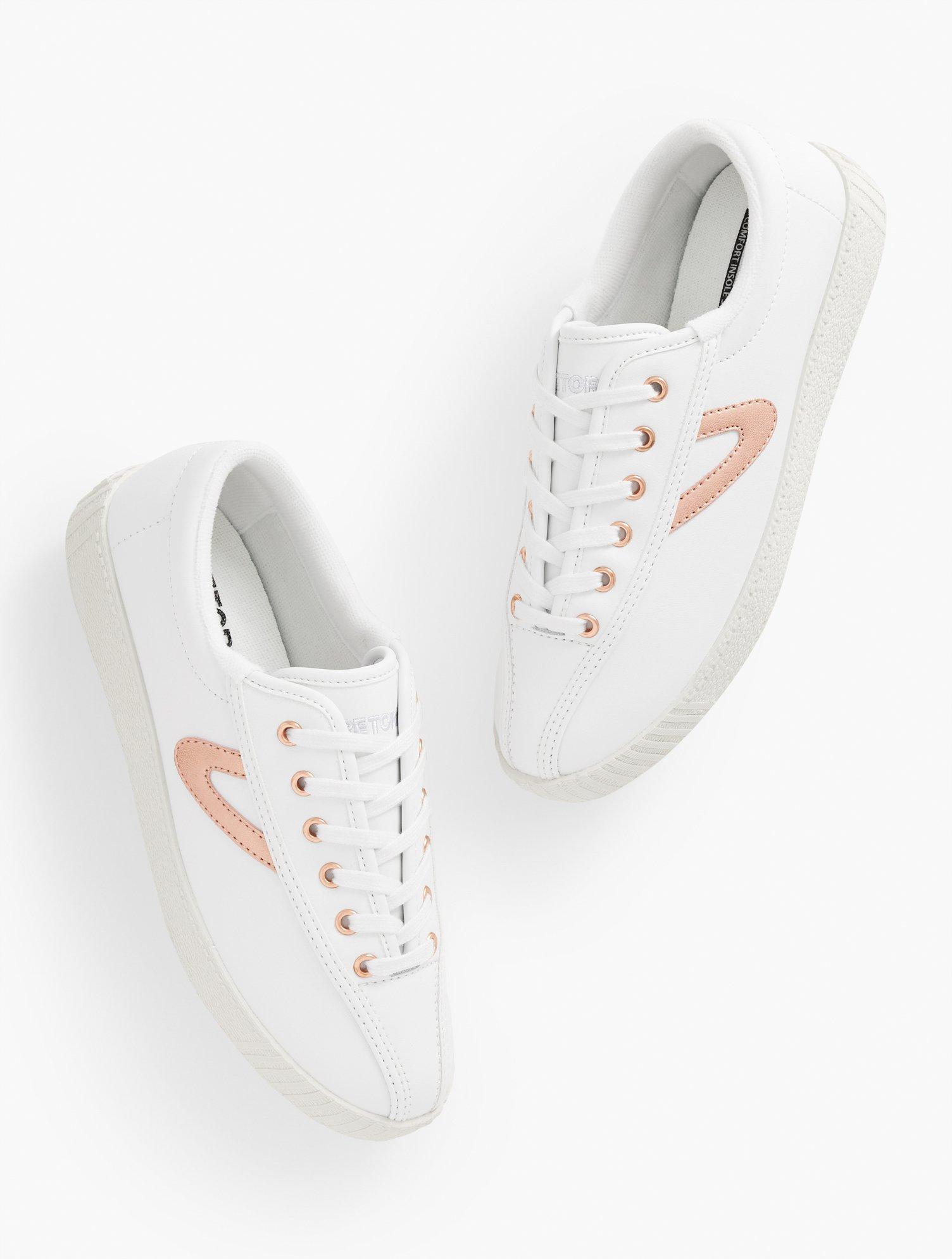 Zapatllas Deportvas Essental De Pel Con Cordones | Blanco | Tommy