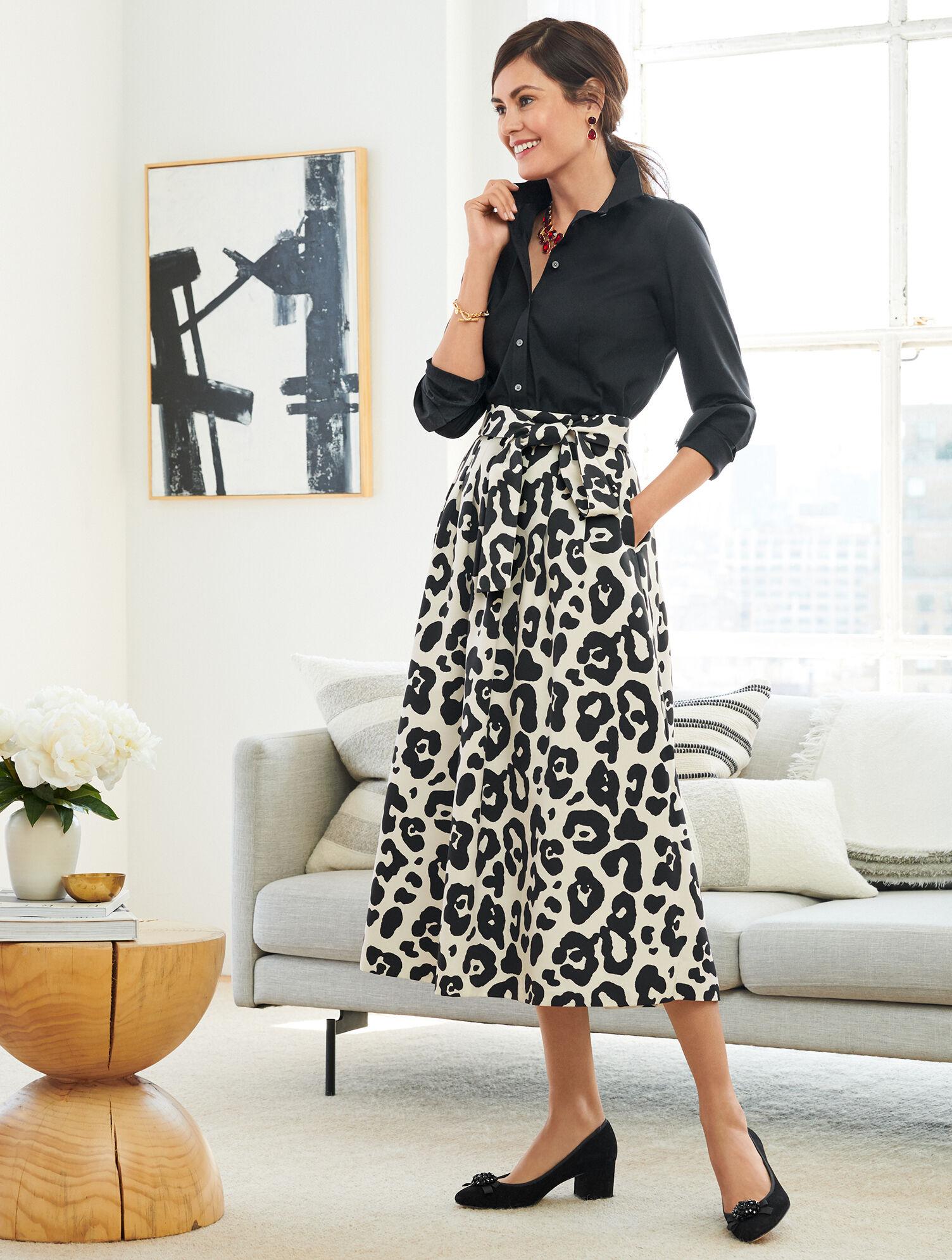 leopard skirt tie
