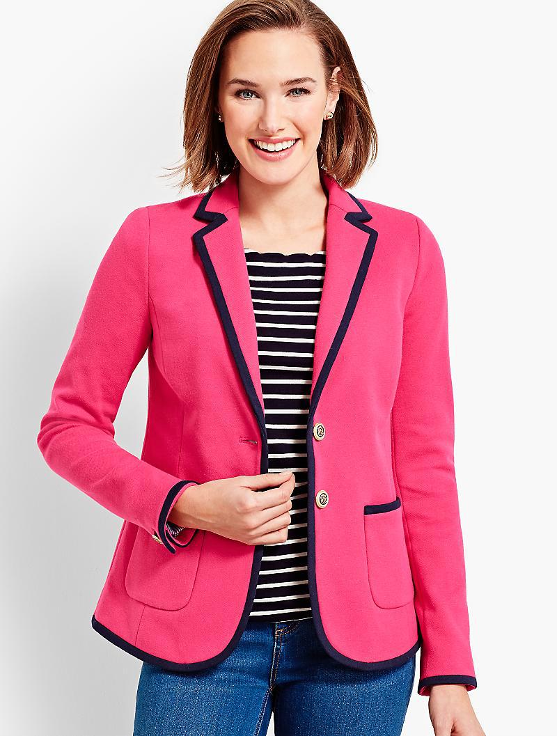 talbots pink blazer