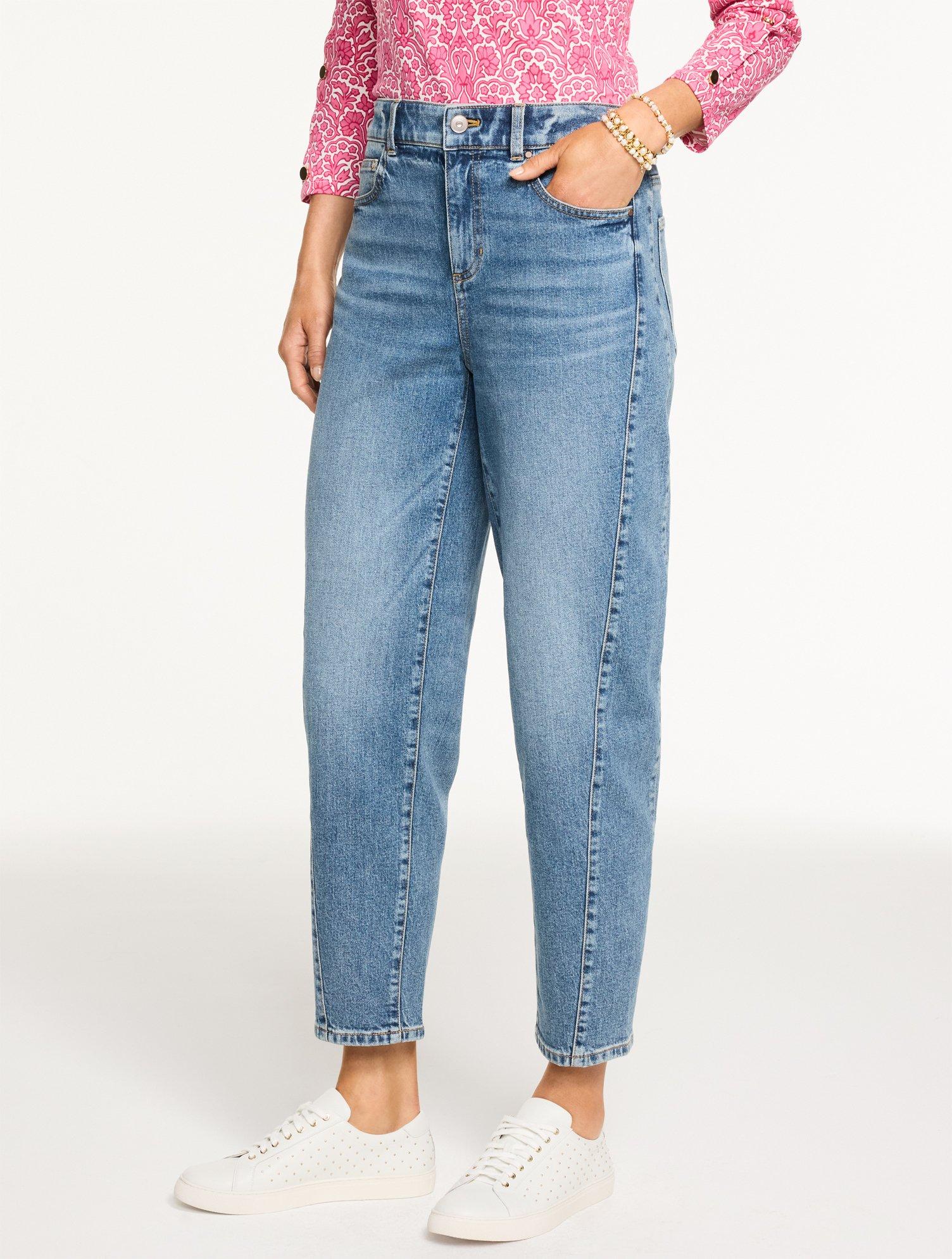 Talbots Flare Leg Pull On Jeans Talbots Relaxed Tapered Barrel Leg