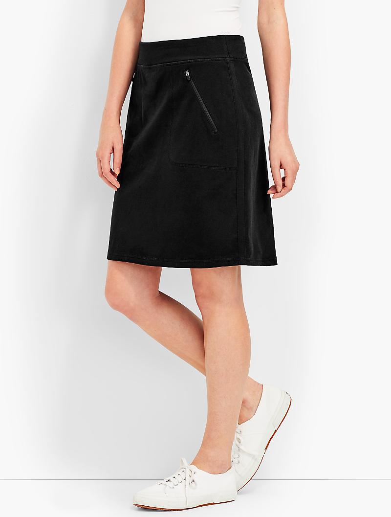 Talbots Longerlength Everyday Knit Skort in Black Lyst