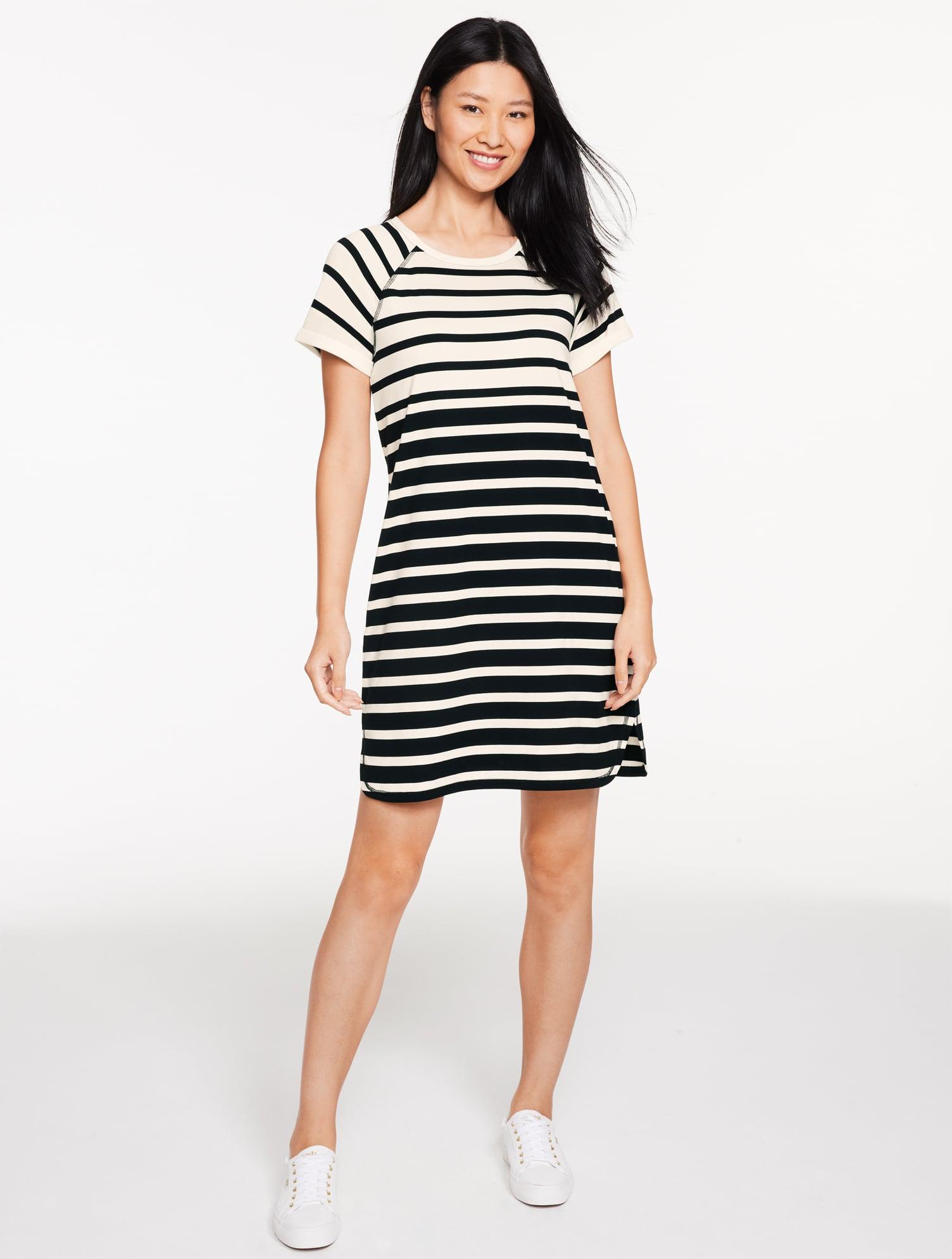 Talbots Luxe Jersey Raglan T-shirt Dress in White | Lyst Talbots Luxe Jersey Raglan T-shirt Dress in White | Lyst