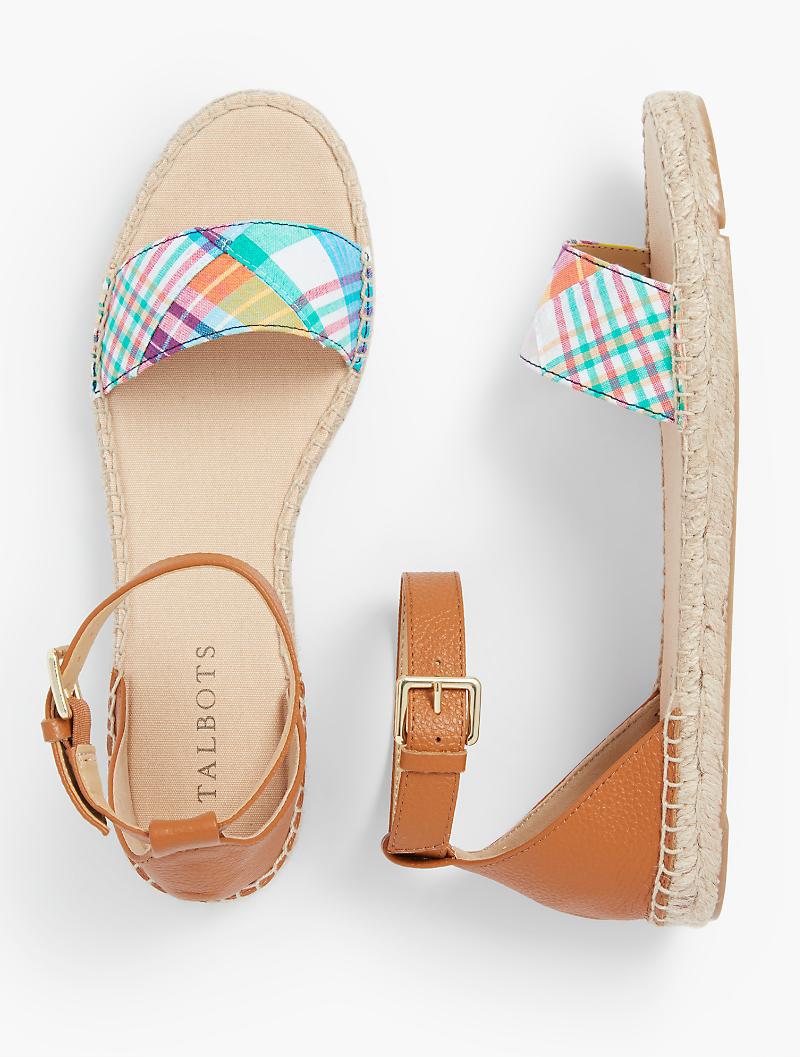 ivy ankle strap espadrille flats