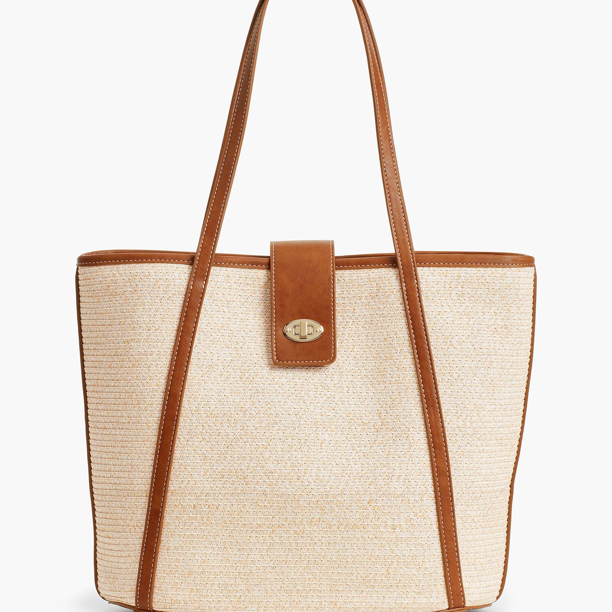 Packable straw tote new arrivals